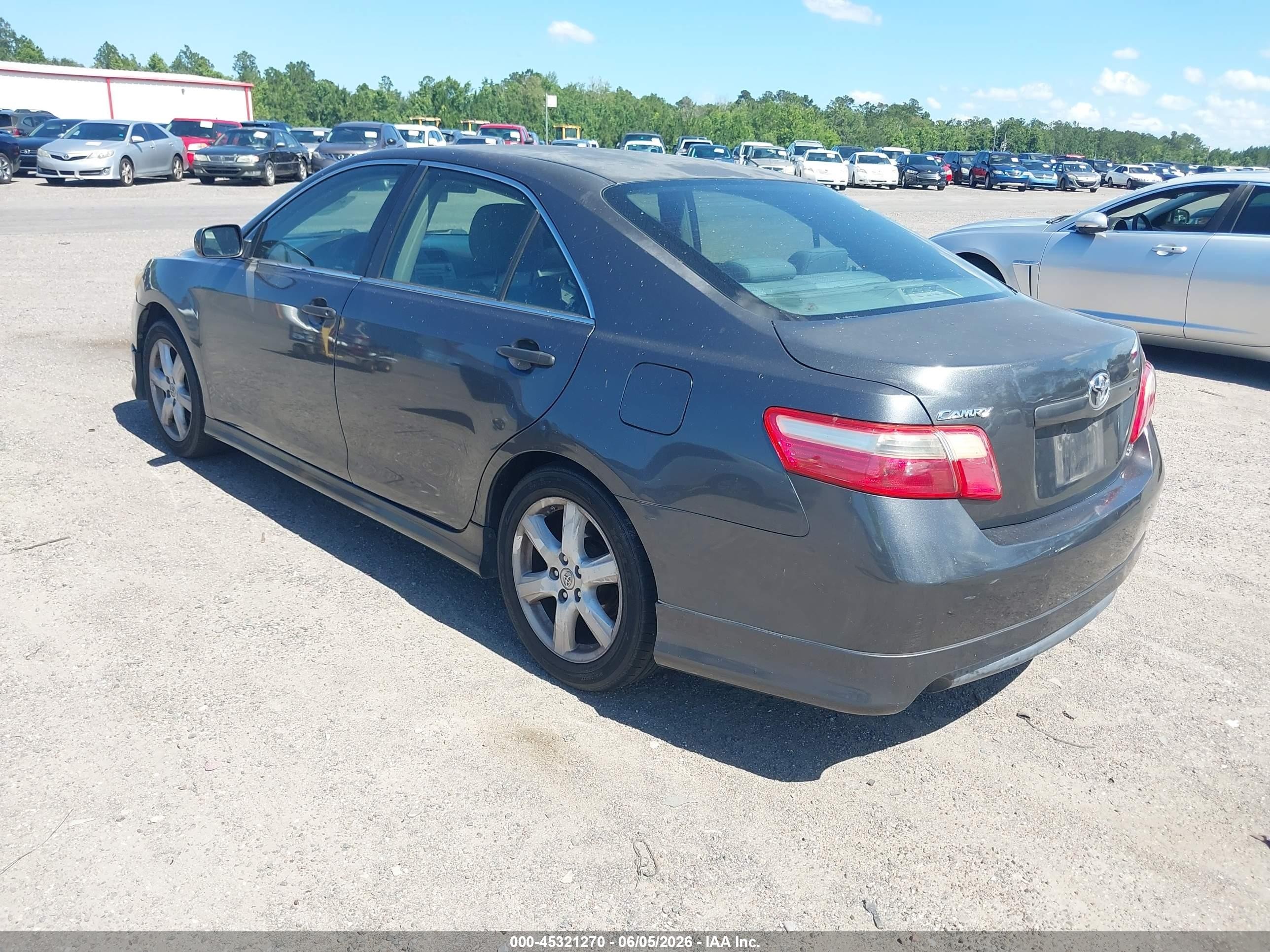 2007 Toyota Camry Se V6 Gray vin: 4T1BK46K57U049440