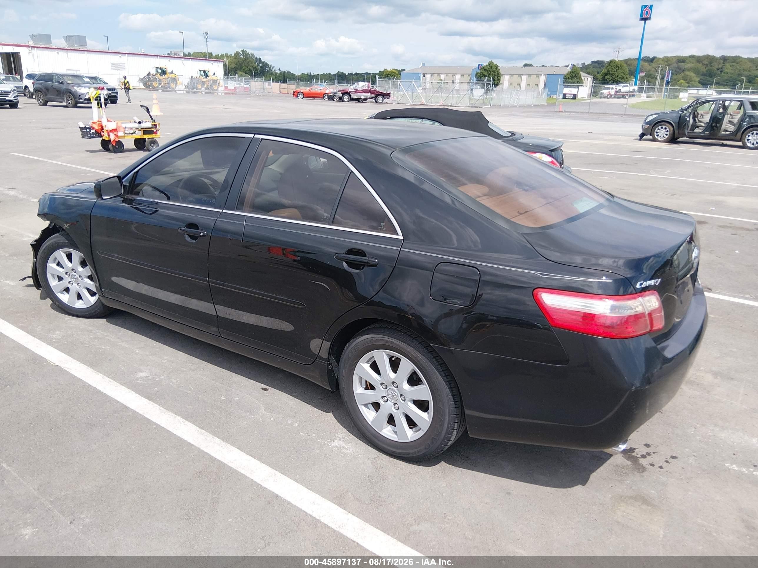 2007 Toyota Camry Xle V6 Black vin: 4T1BK46K57U051754