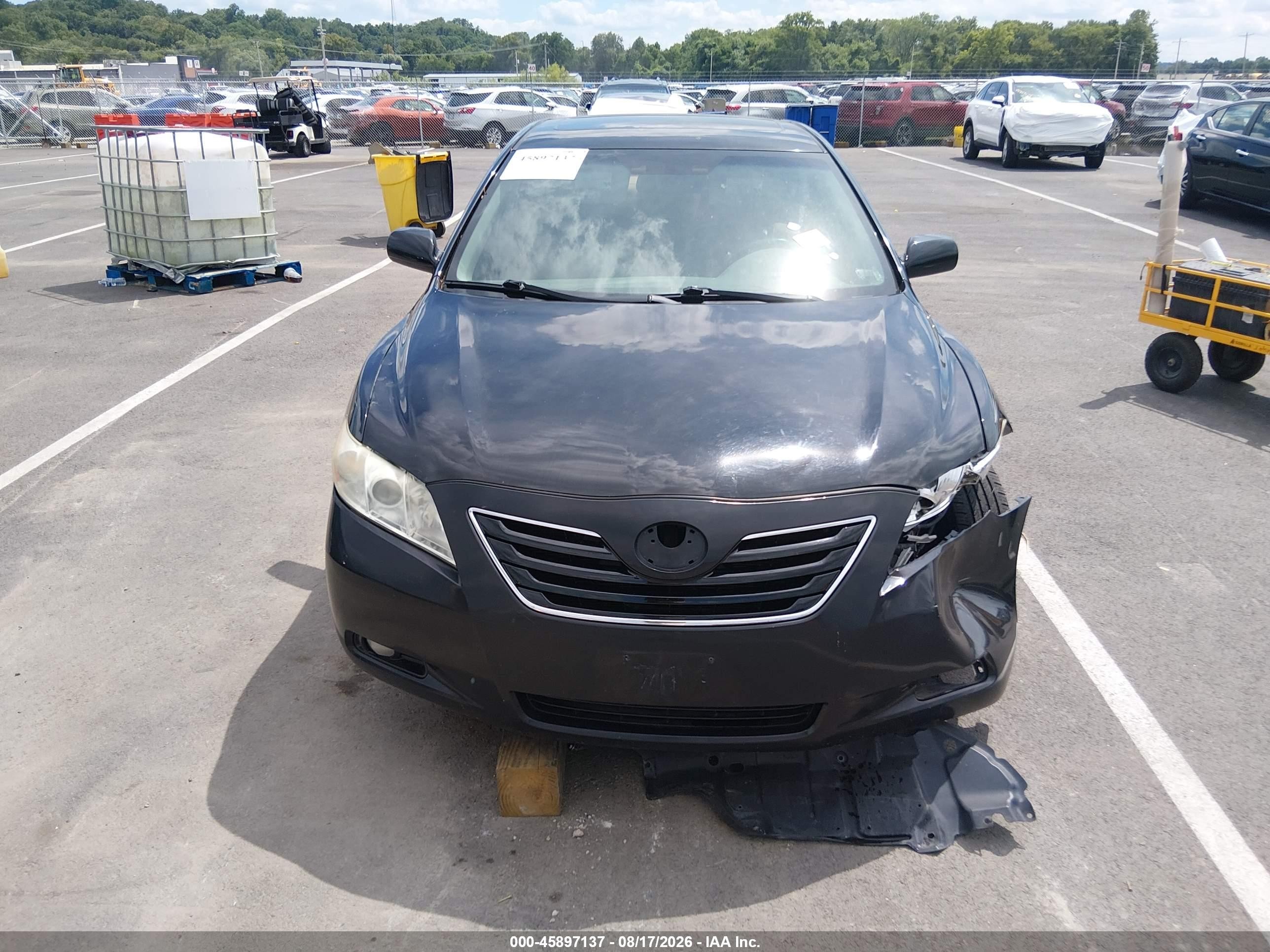 2007 Toyota Camry Xle V6 Black vin: 4T1BK46K57U051754