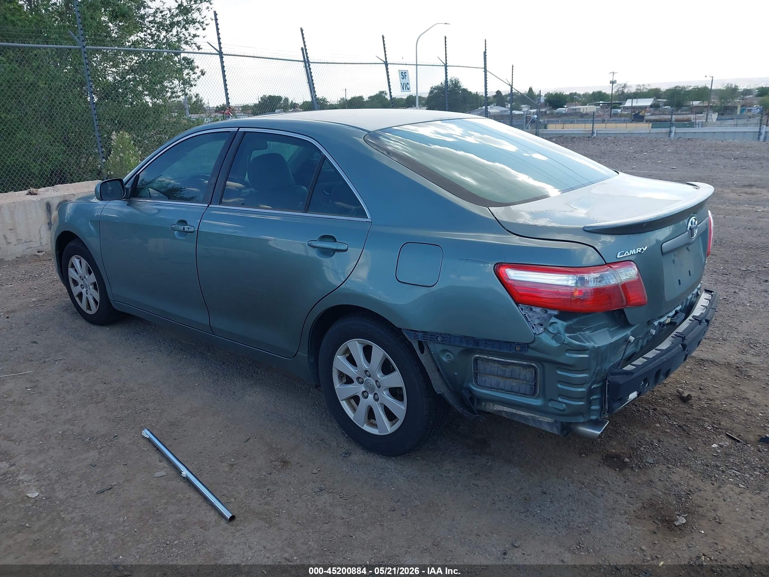 2007 Toyota Camry Xle V6 Light Blue vin: 4T1BK46K57U527596