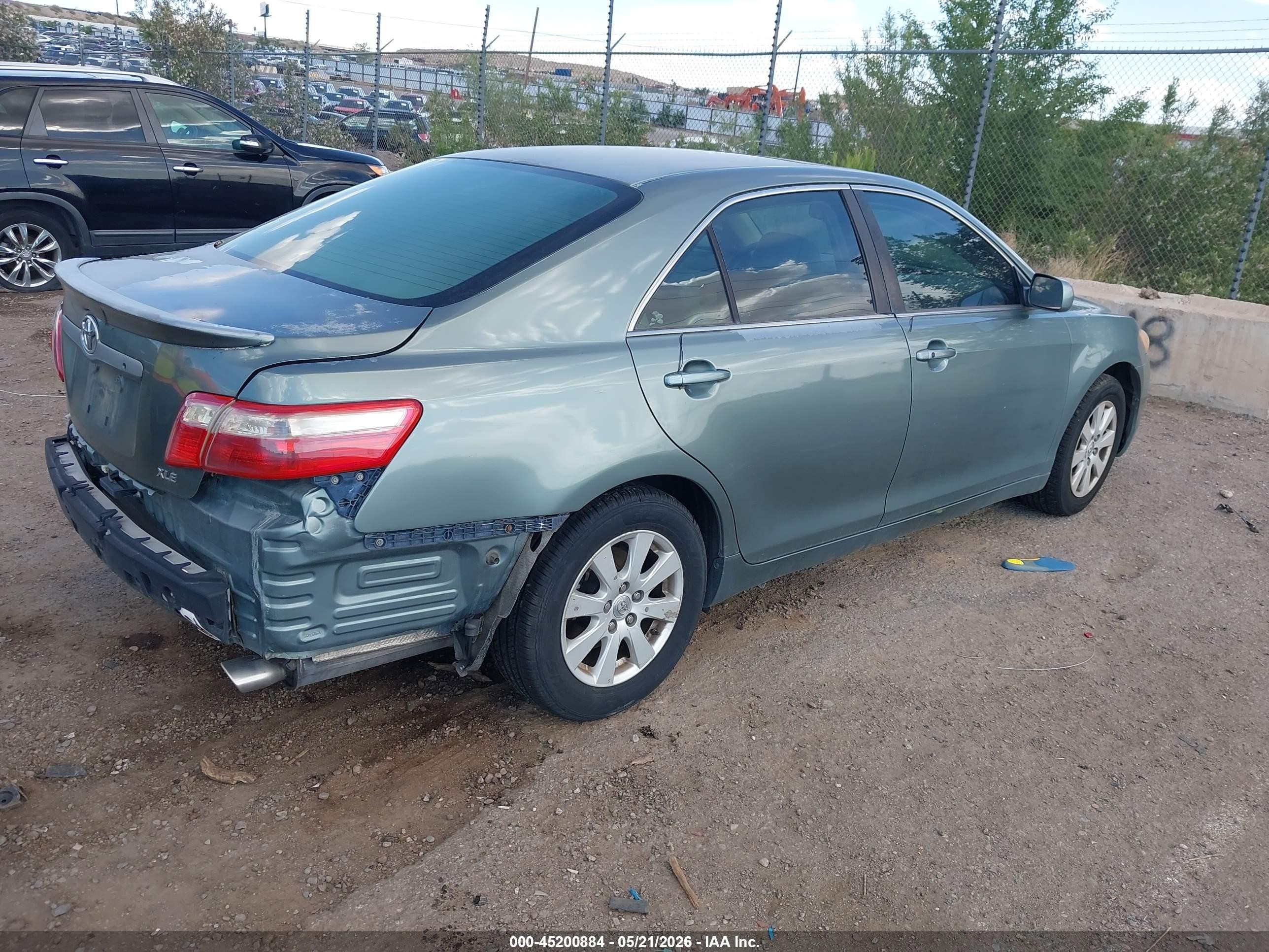2007 Toyota Camry Xle V6 Light Blue vin: 4T1BK46K57U527596
