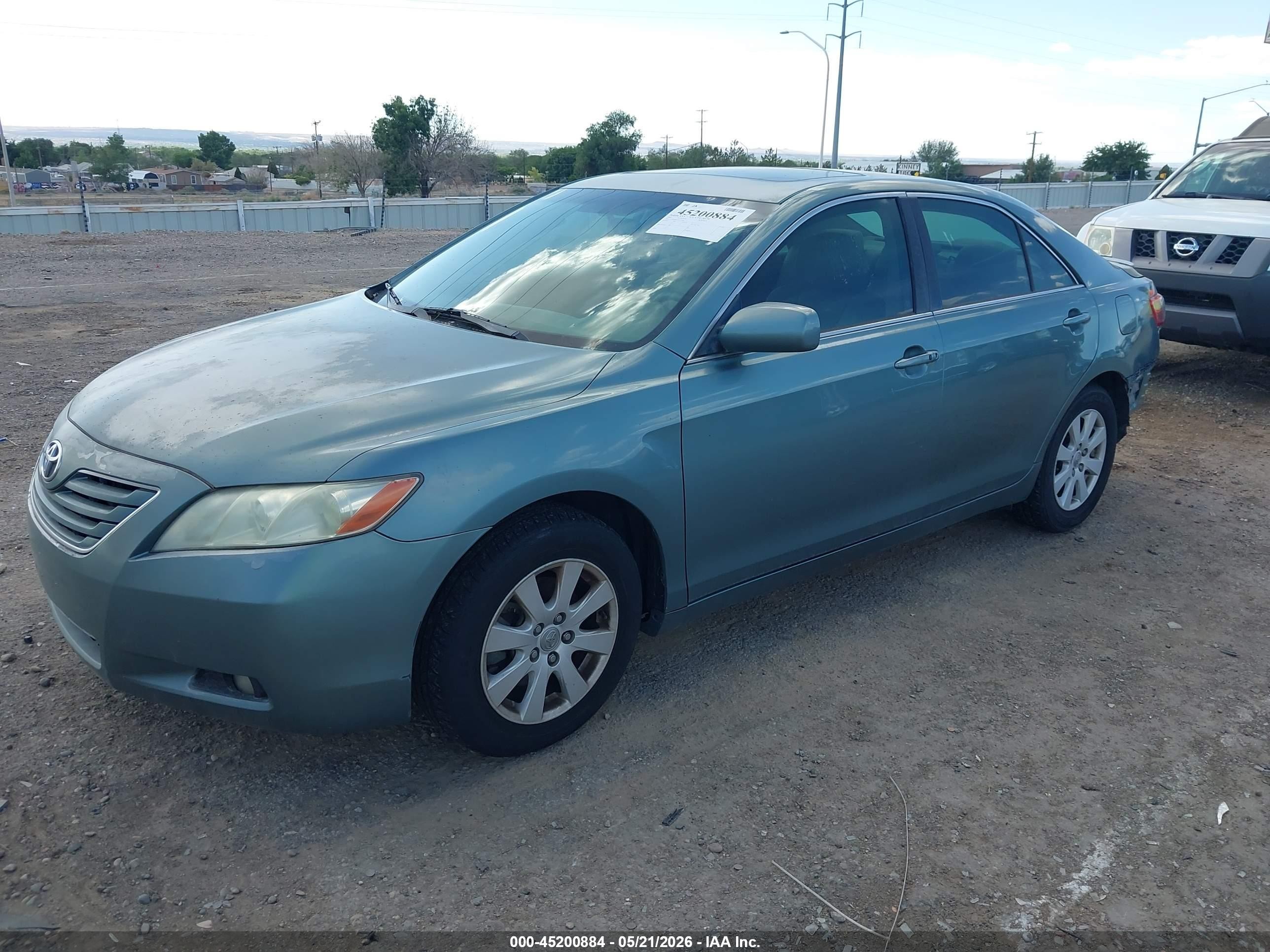2007 Toyota Camry Xle V6 Light Blue vin: 4T1BK46K57U527596