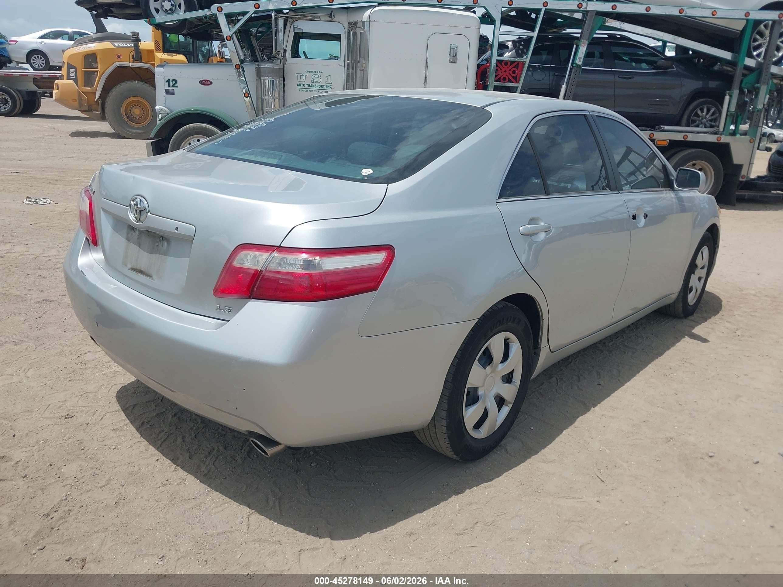 2007 Toyota Camry Le V6 Серебряный vin: 4T1BK46K57U537478