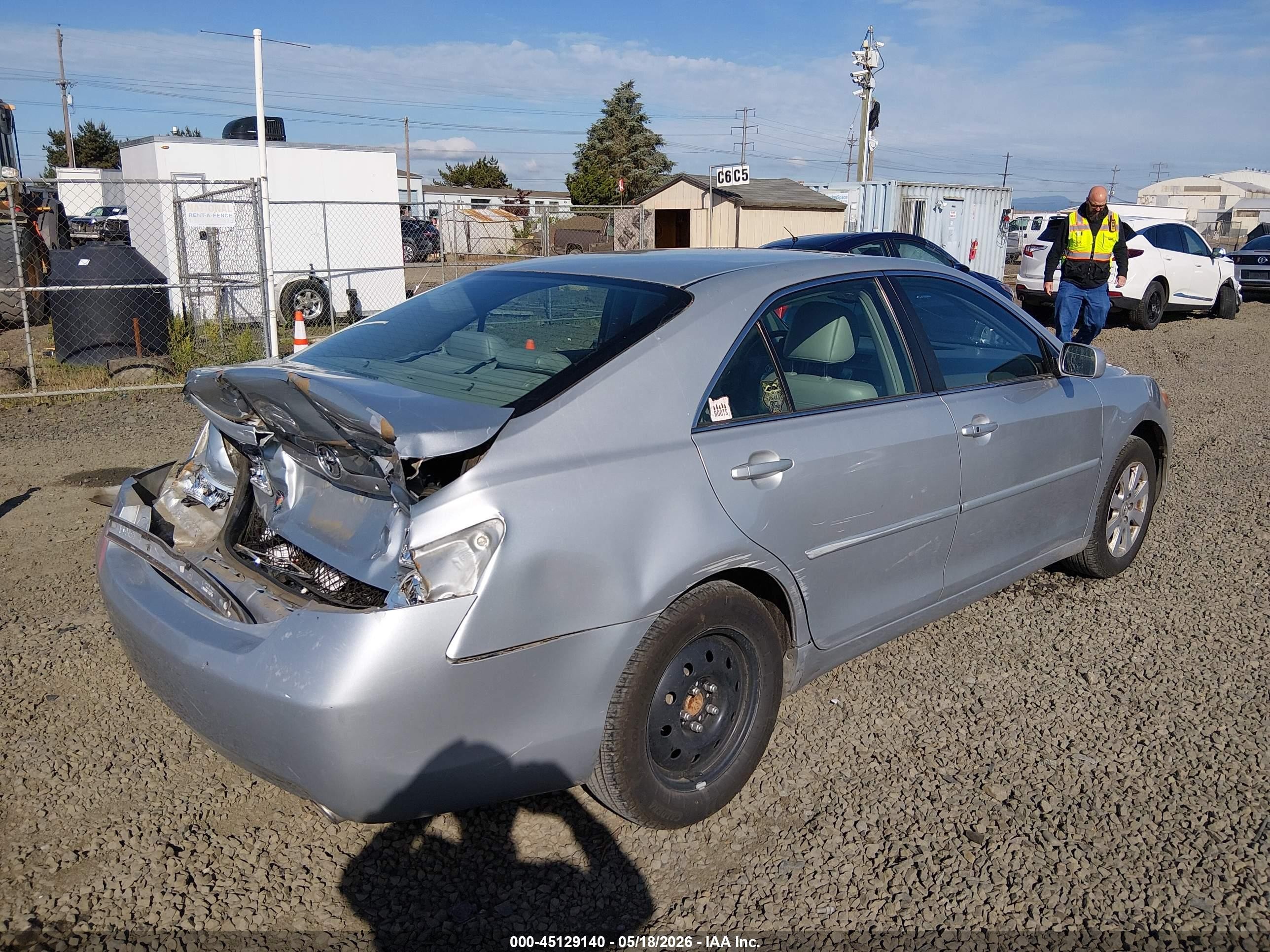 2007 Toyota Camry Xle V6 Silver vin: 4T1BK46K57U547007