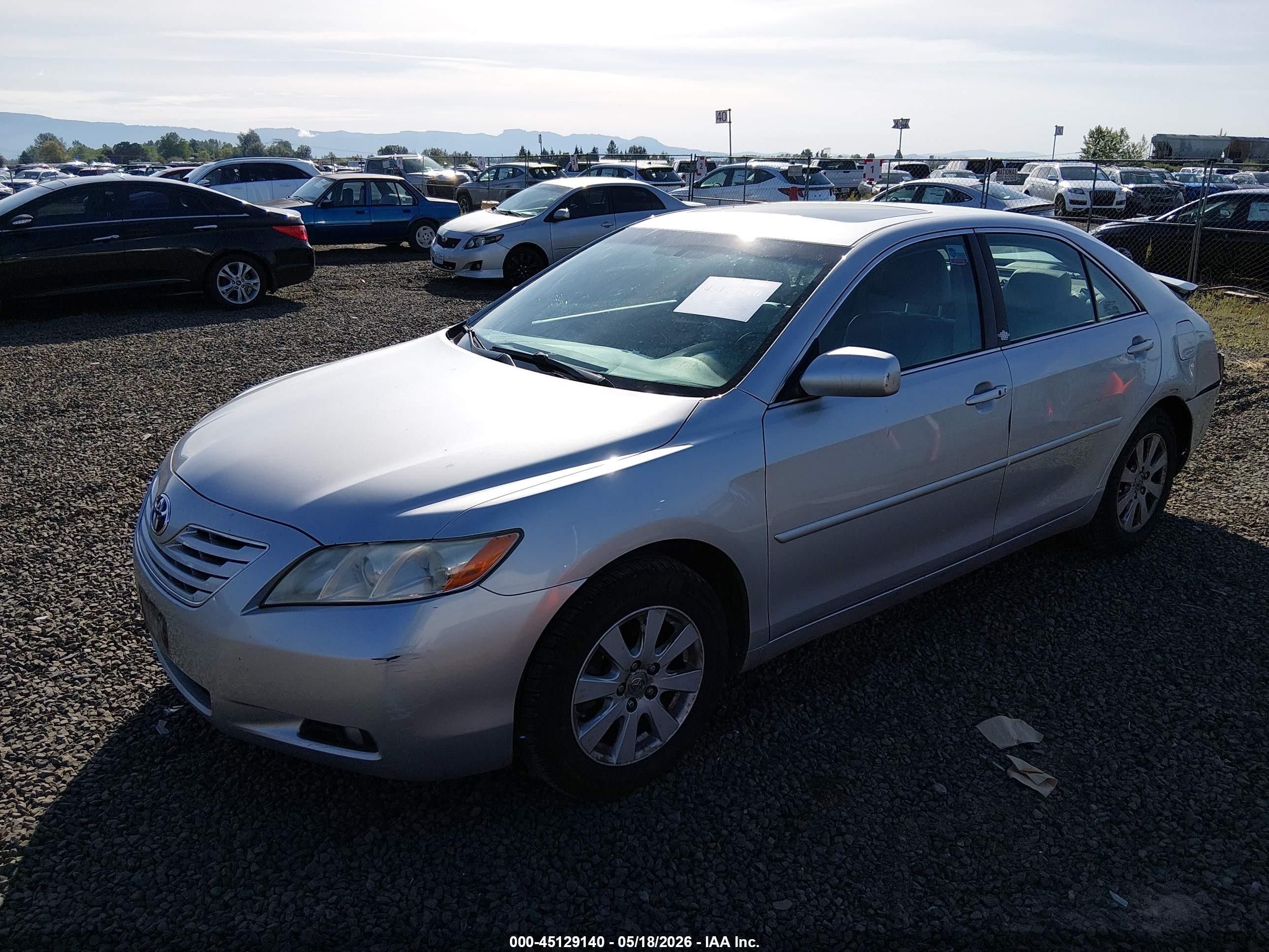 2007 Toyota Camry Xle V6 Silver vin: 4T1BK46K57U547007