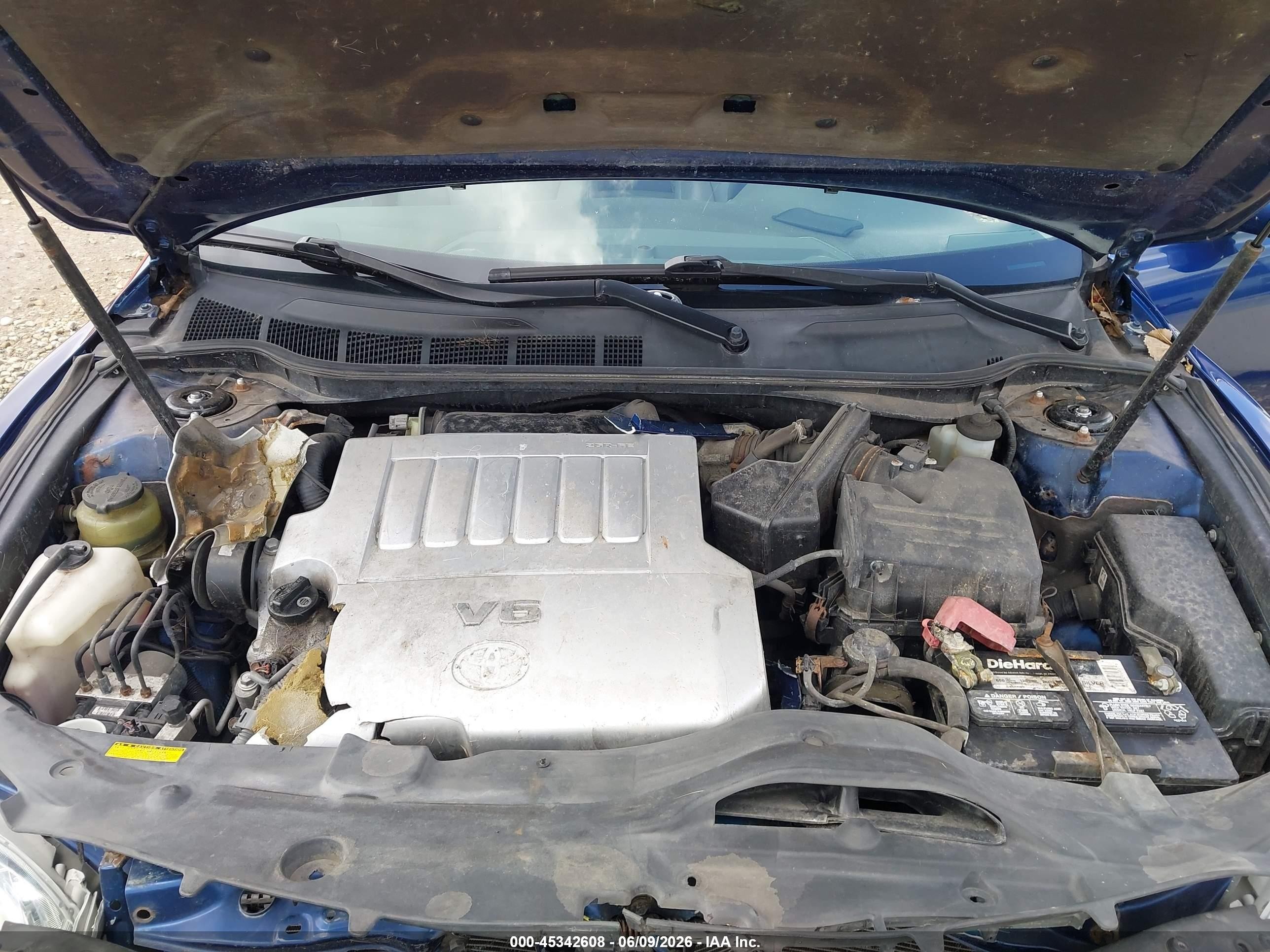2008 Toyota Camry Xle V6 Blue vin: 4T1BK46K58U059595