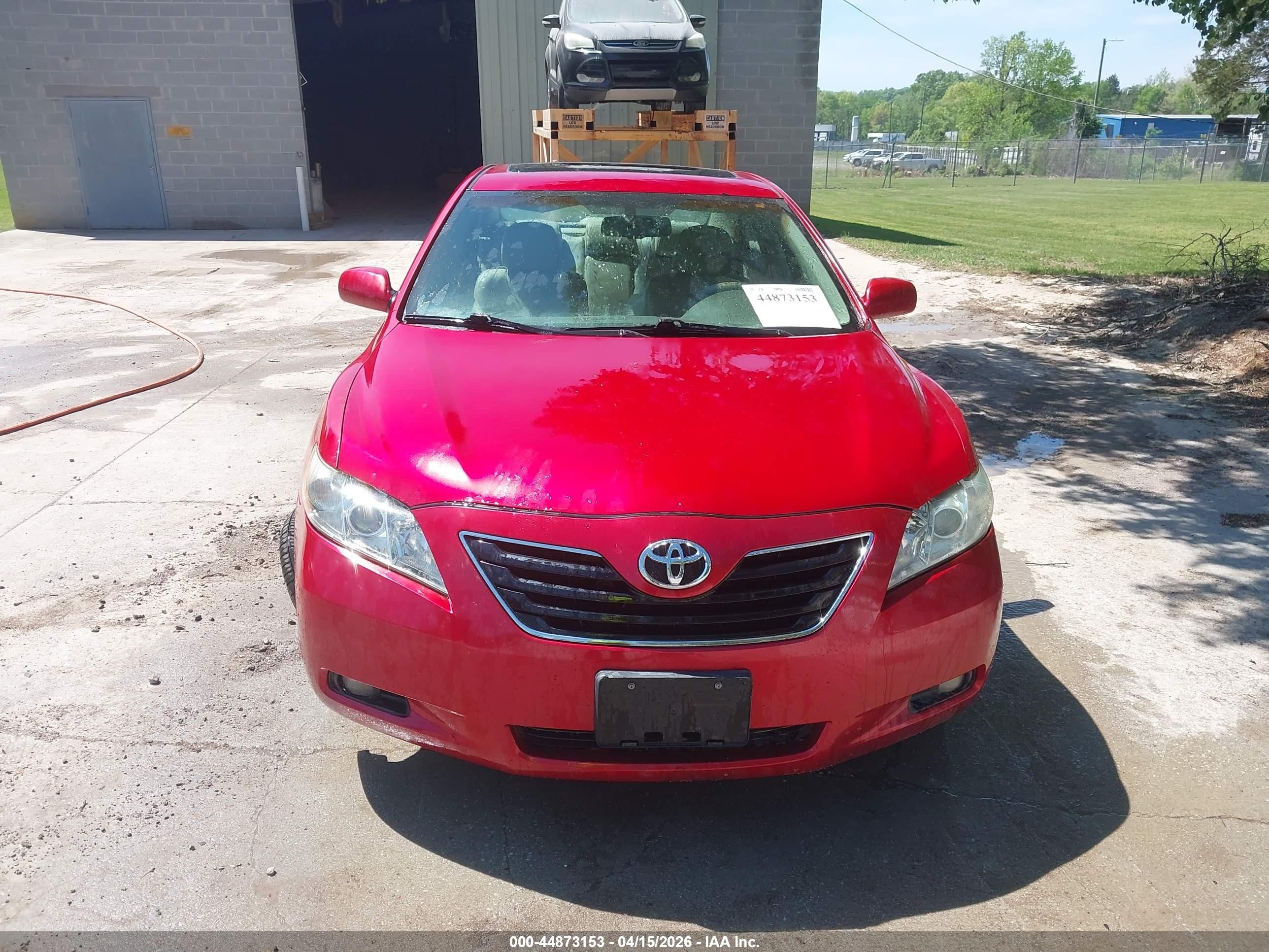 2008 Toyota Camry Xle V6 Red vin: 4T1BK46K58U071312