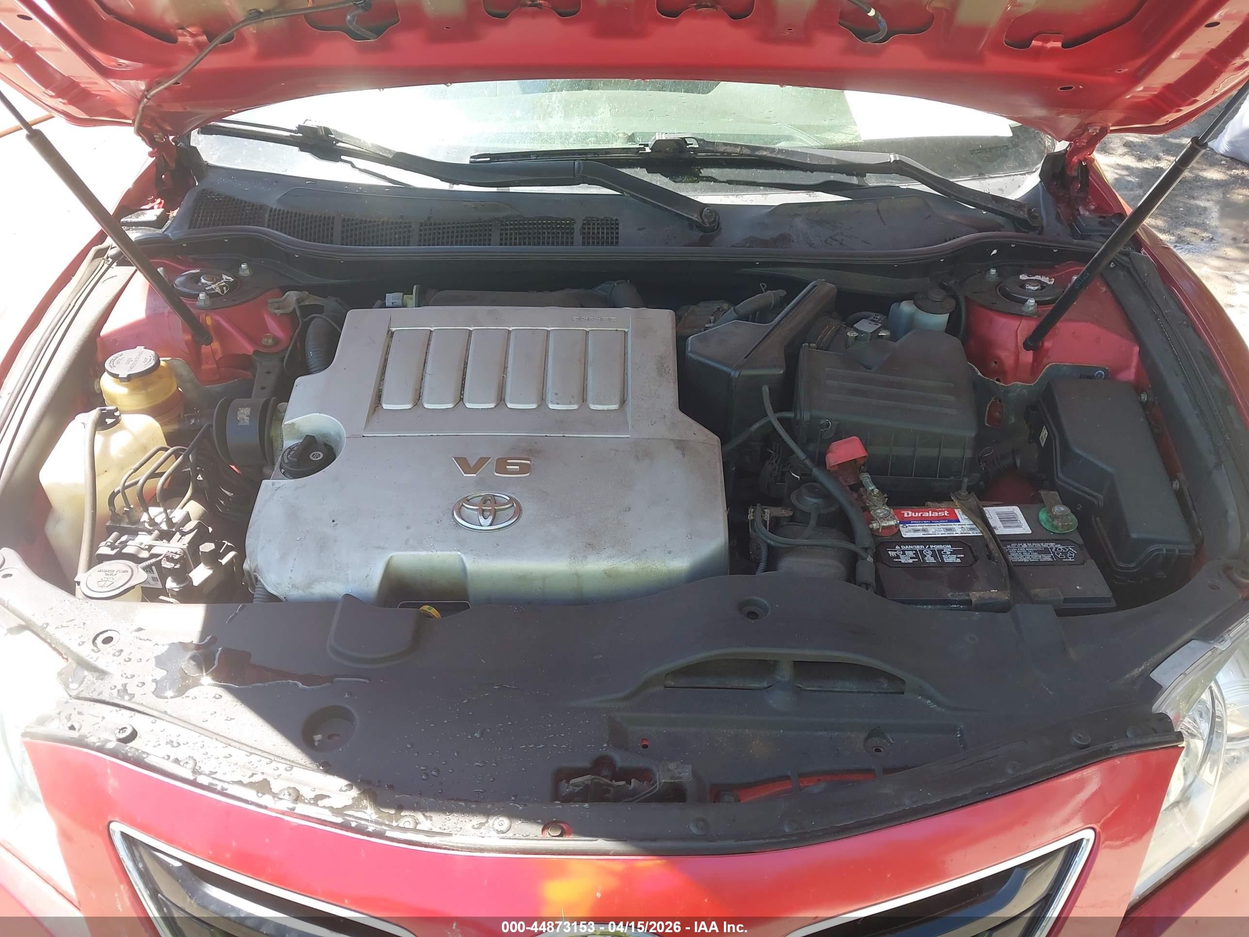2008 Toyota Camry Xle V6 Red vin: 4T1BK46K58U071312