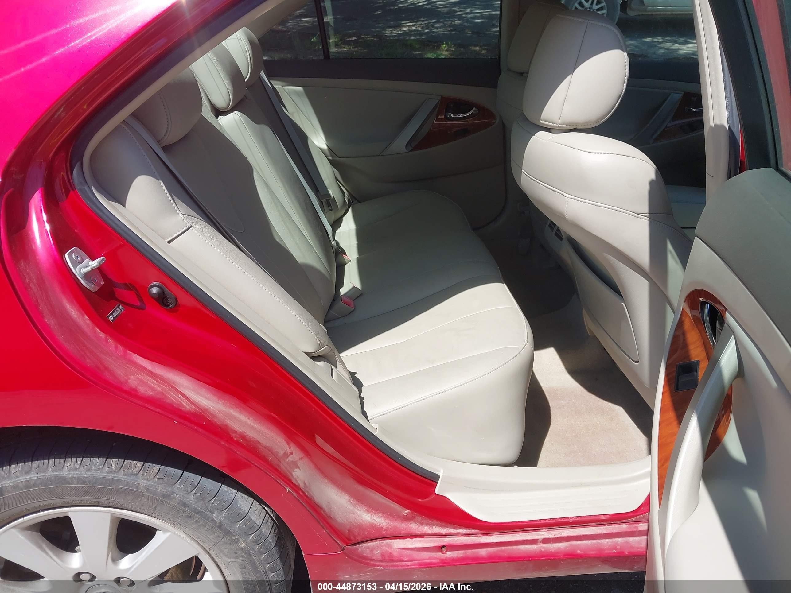 2008 Toyota Camry Xle V6 Red vin: 4T1BK46K58U071312