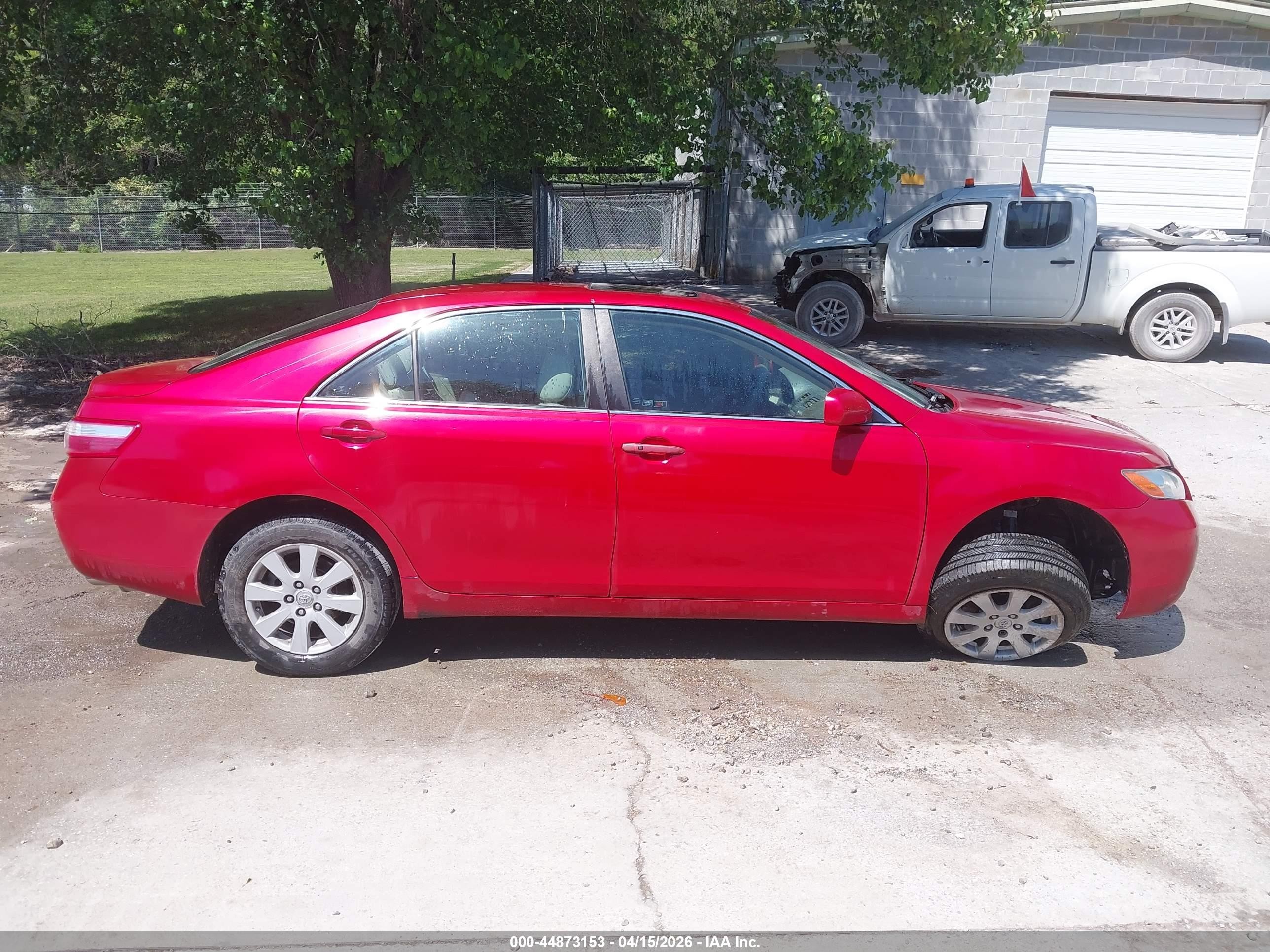2008 Toyota Camry Xle V6 Red vin: 4T1BK46K58U071312