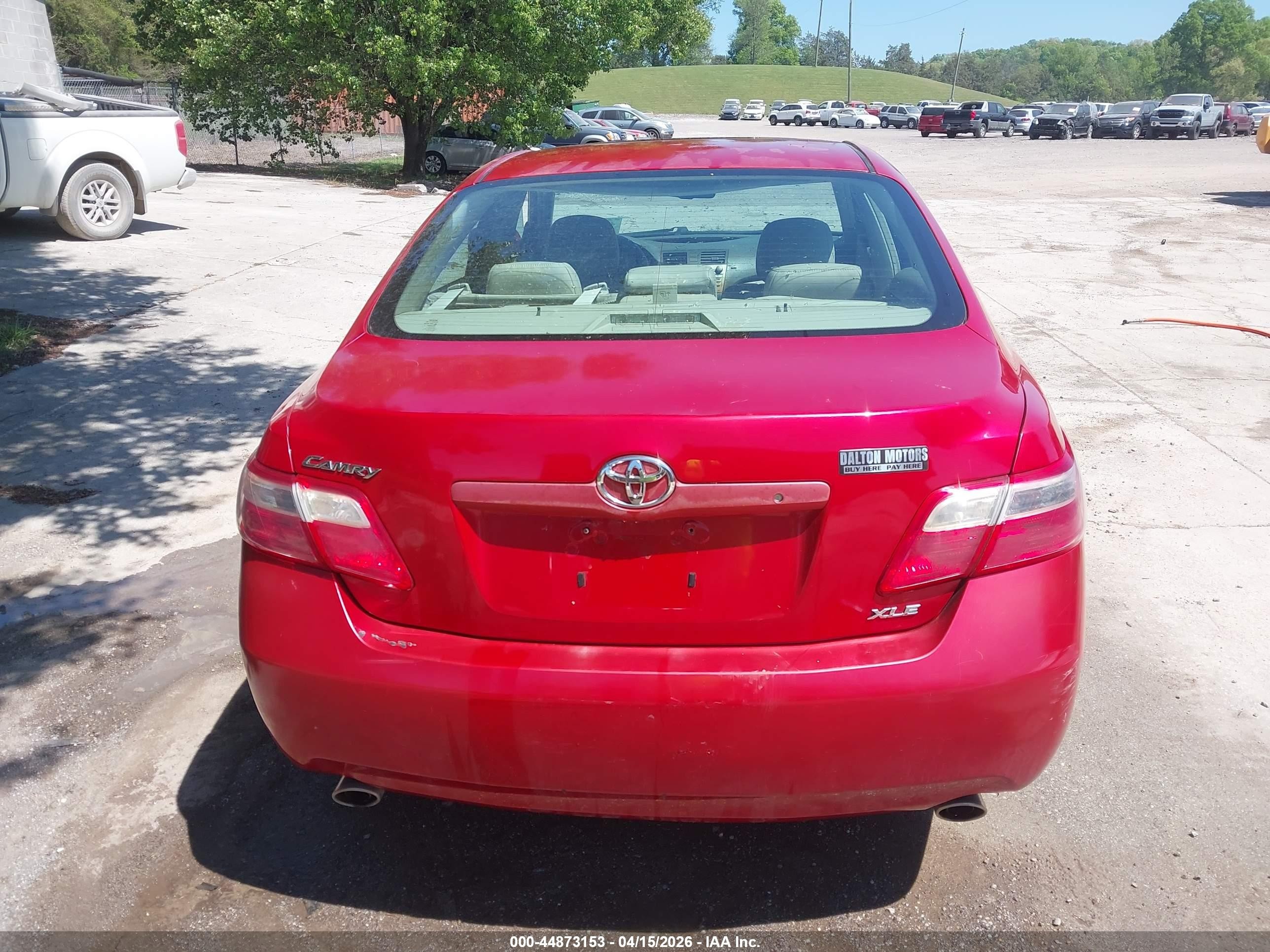 2008 Toyota Camry Xle V6 Red vin: 4T1BK46K58U071312