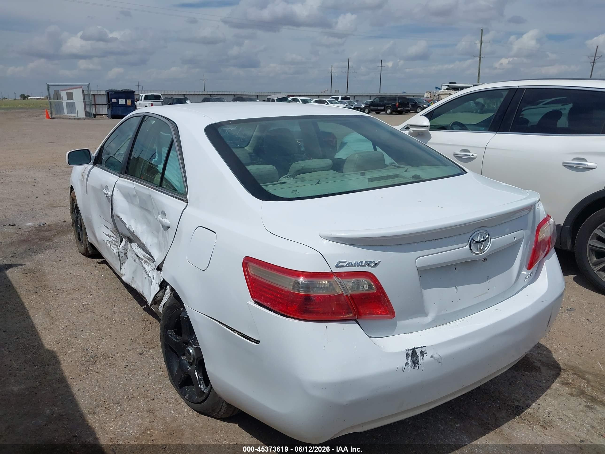 2008 Toyota Camry Xle White vin: 4T1BK46K58U566450