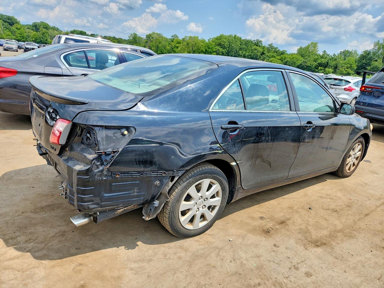 2008 Toyota Camry Xle V6 Black vin: 4T1BK46K58U566898