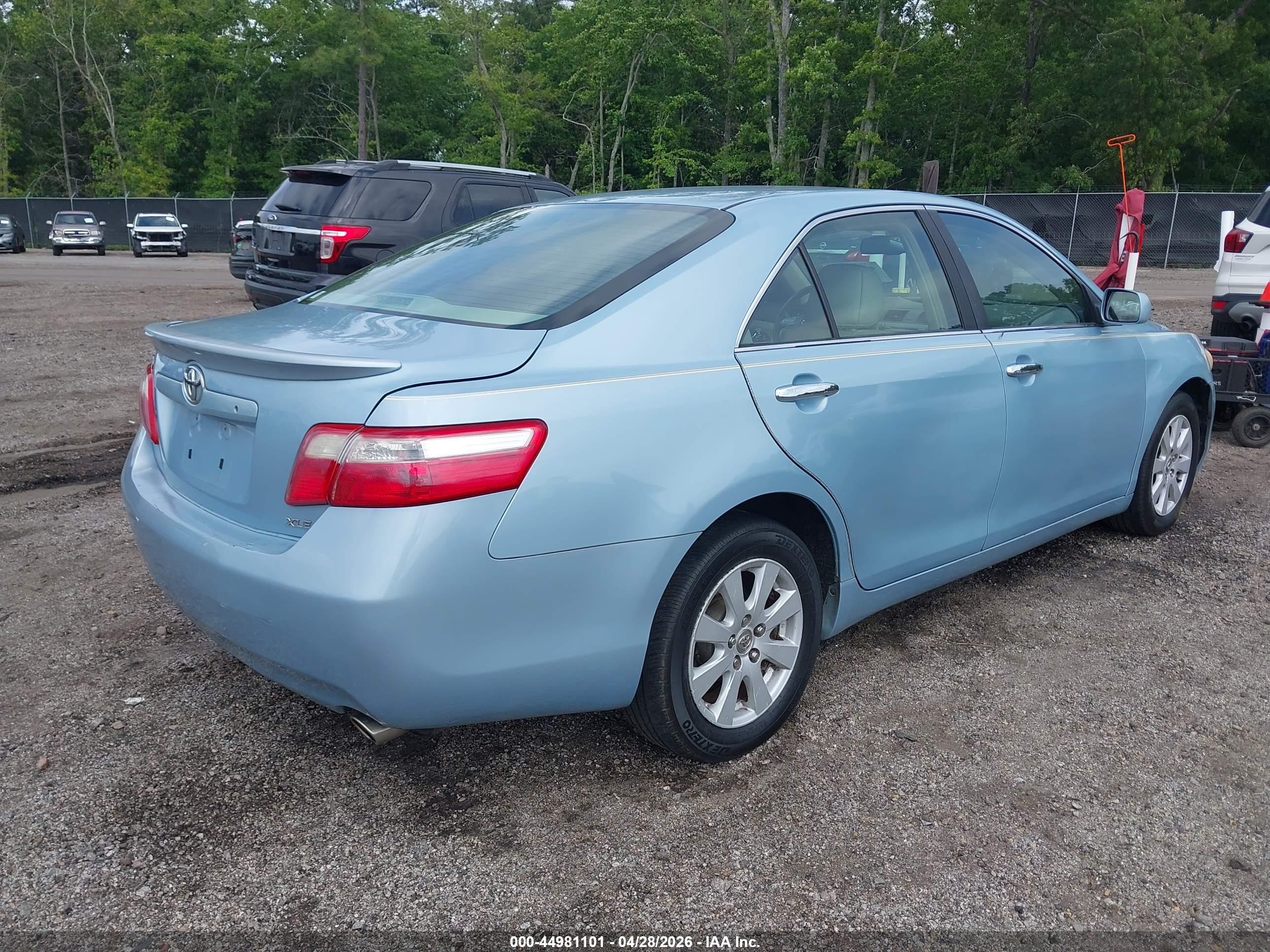 2008 Toyota Camry Xle V6 Light Blue vin: 4T1BK46K58U571647