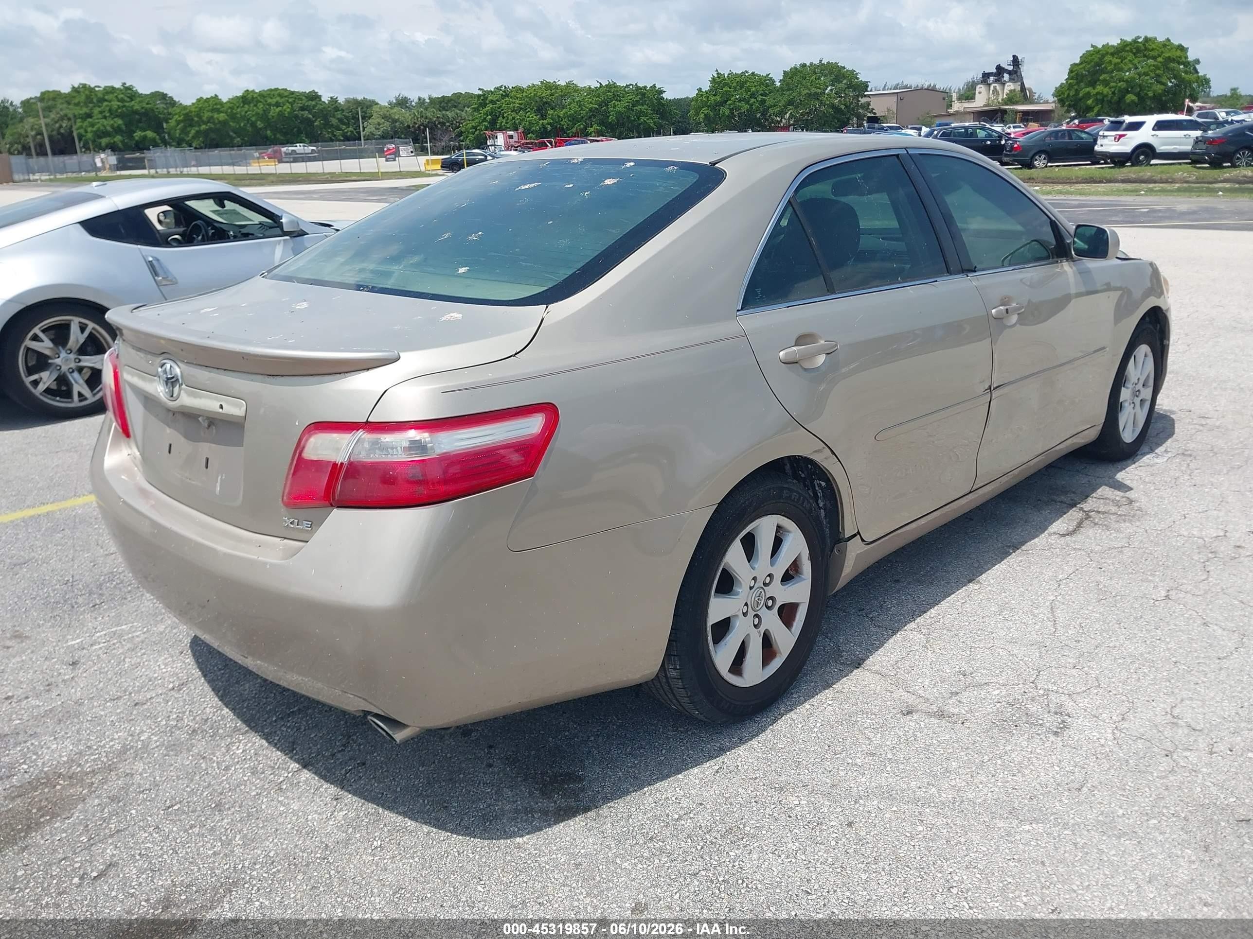 2009 Toyota Camry Xle V6 Gold vin: 4T1BK46K59U074714
