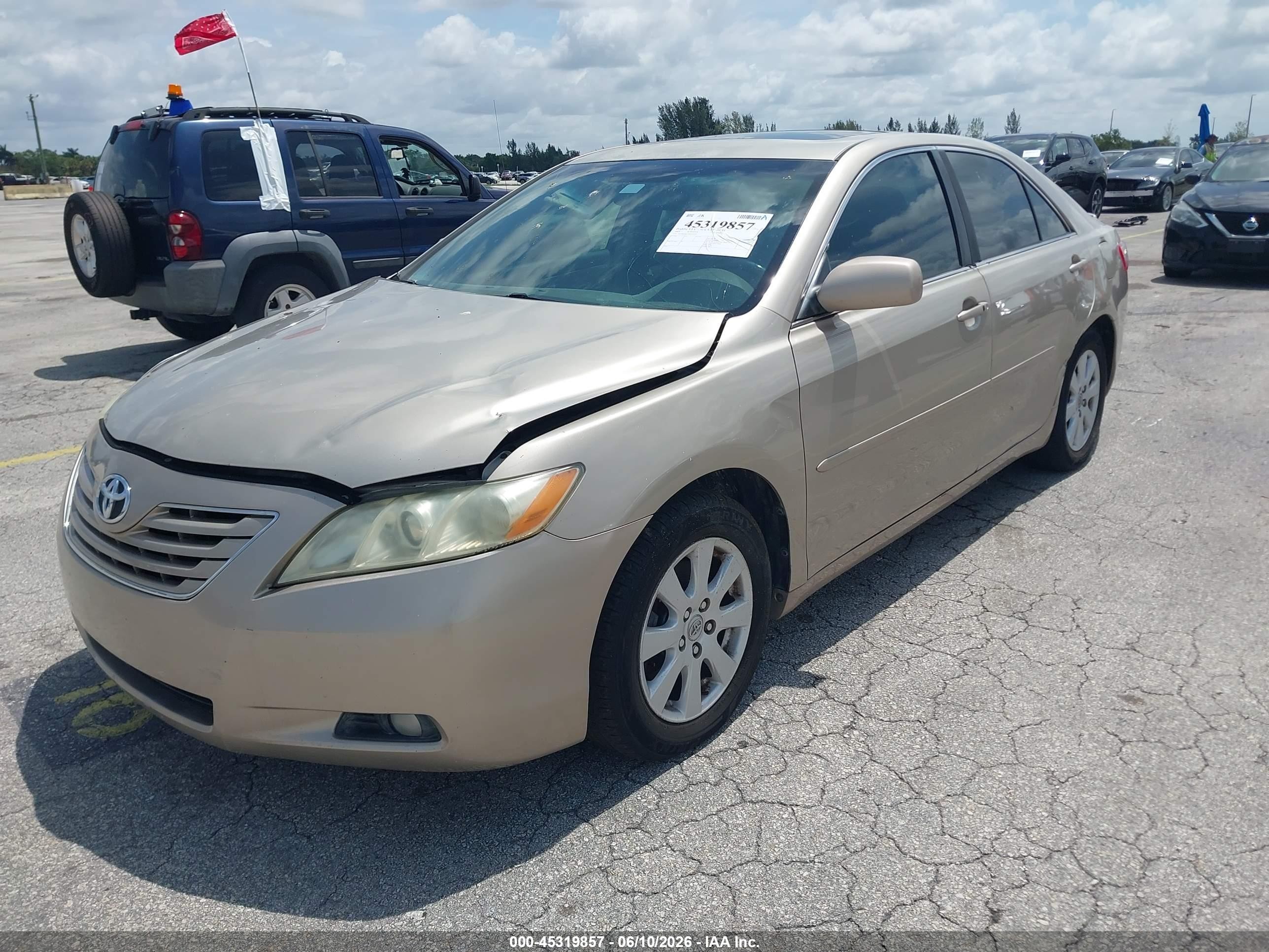 2009 Toyota Camry Xle V6 Gold vin: 4T1BK46K59U074714