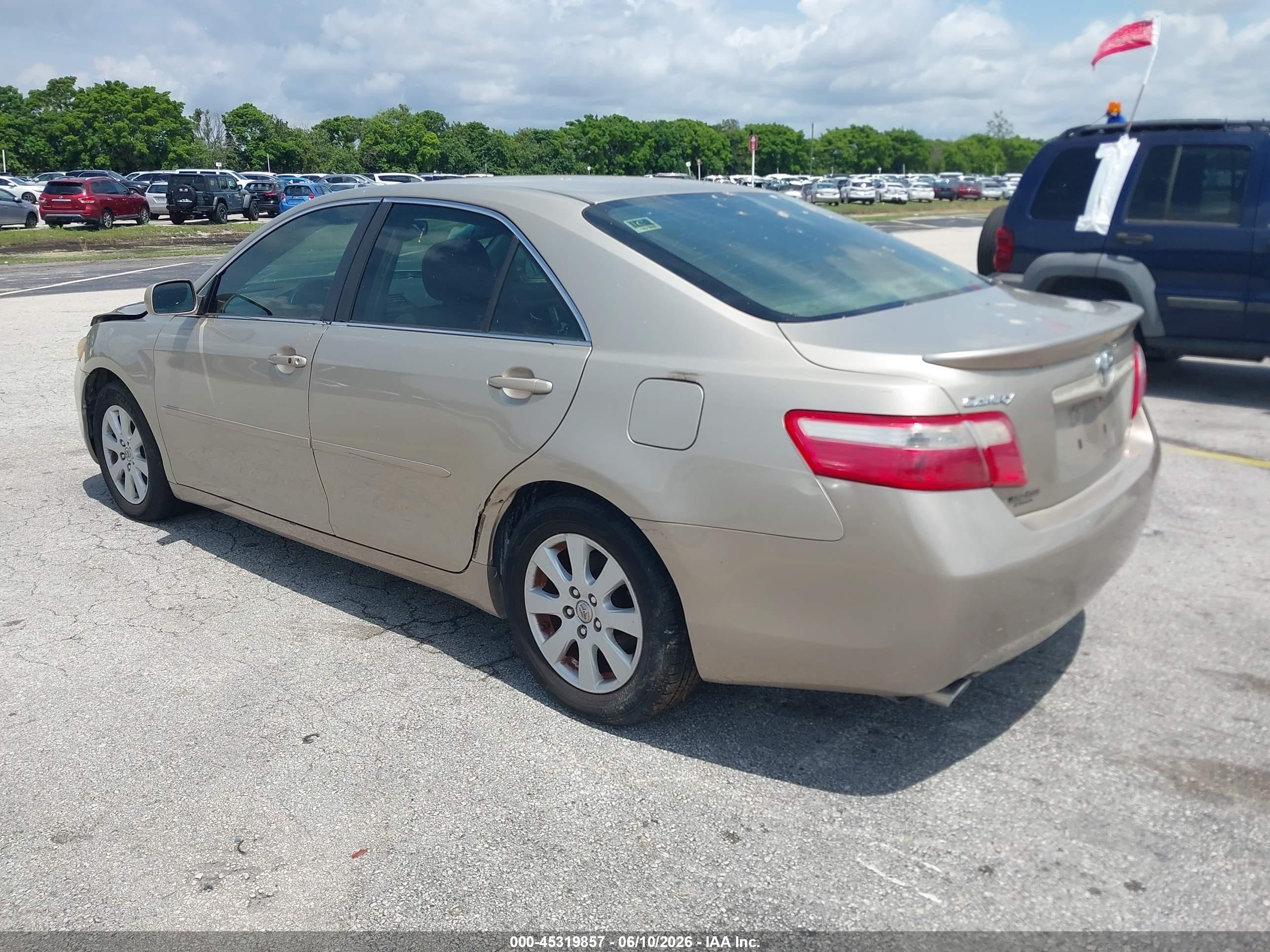 2009 Toyota Camry Xle V6 Gold vin: 4T1BK46K59U074714