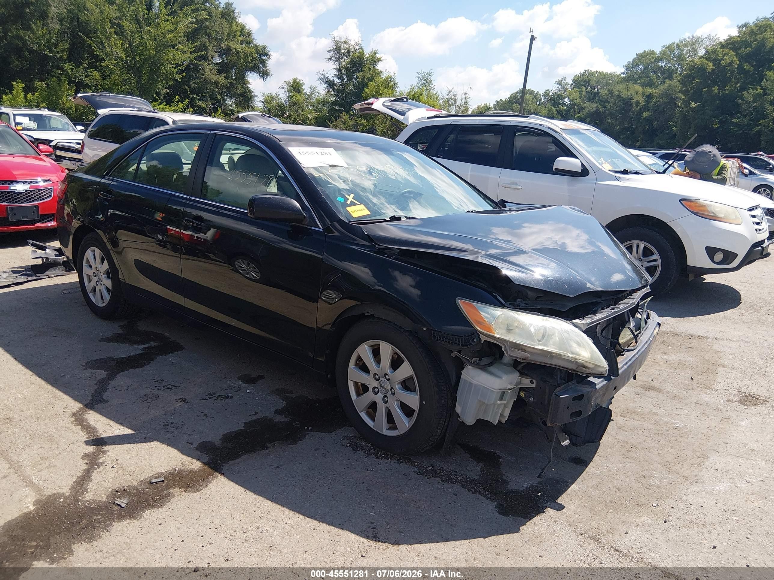 2009 Toyota Camry Xle V6 Black vin: 4T1BK46K59U075653