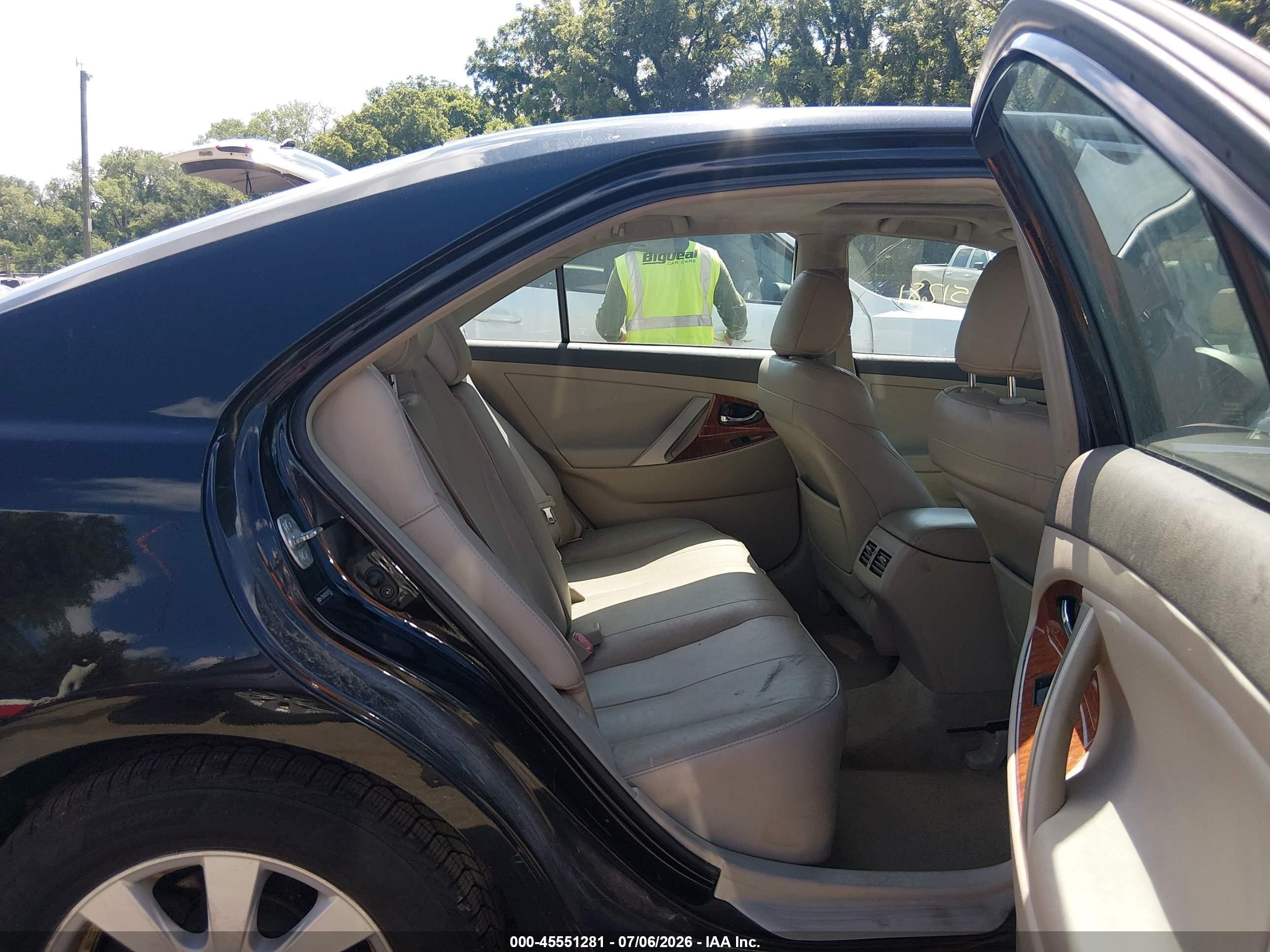2009 Toyota Camry Xle V6 Black vin: 4T1BK46K59U075653