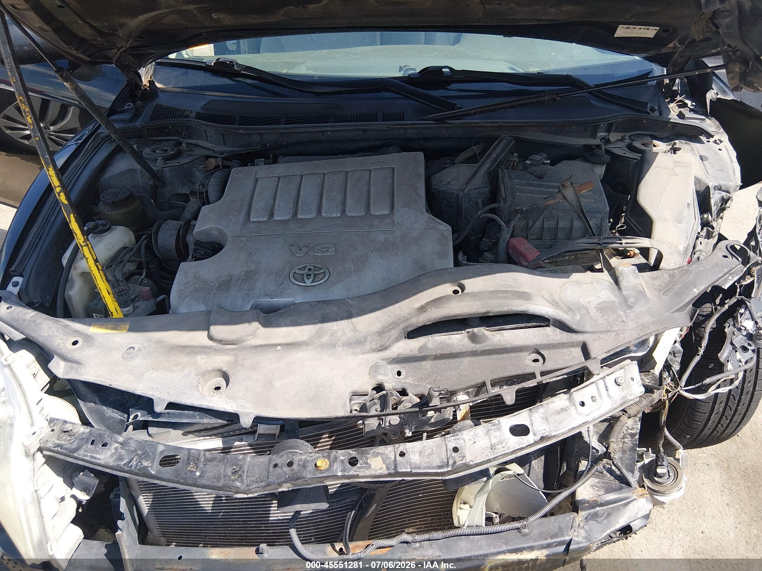2009 Toyota Camry Xle V6 Black vin: 4T1BK46K59U075653