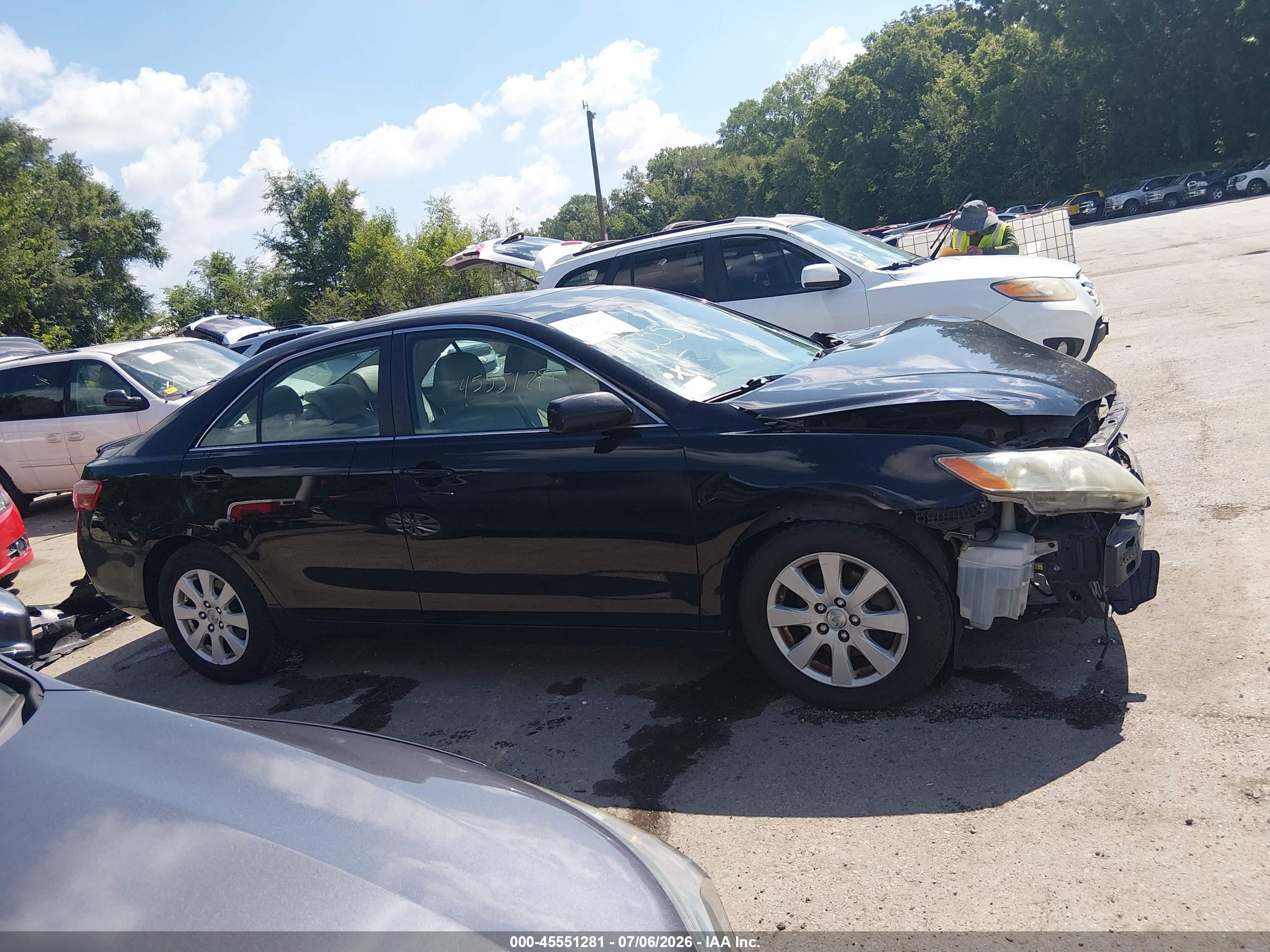 2009 Toyota Camry Xle V6 Black vin: 4T1BK46K59U075653