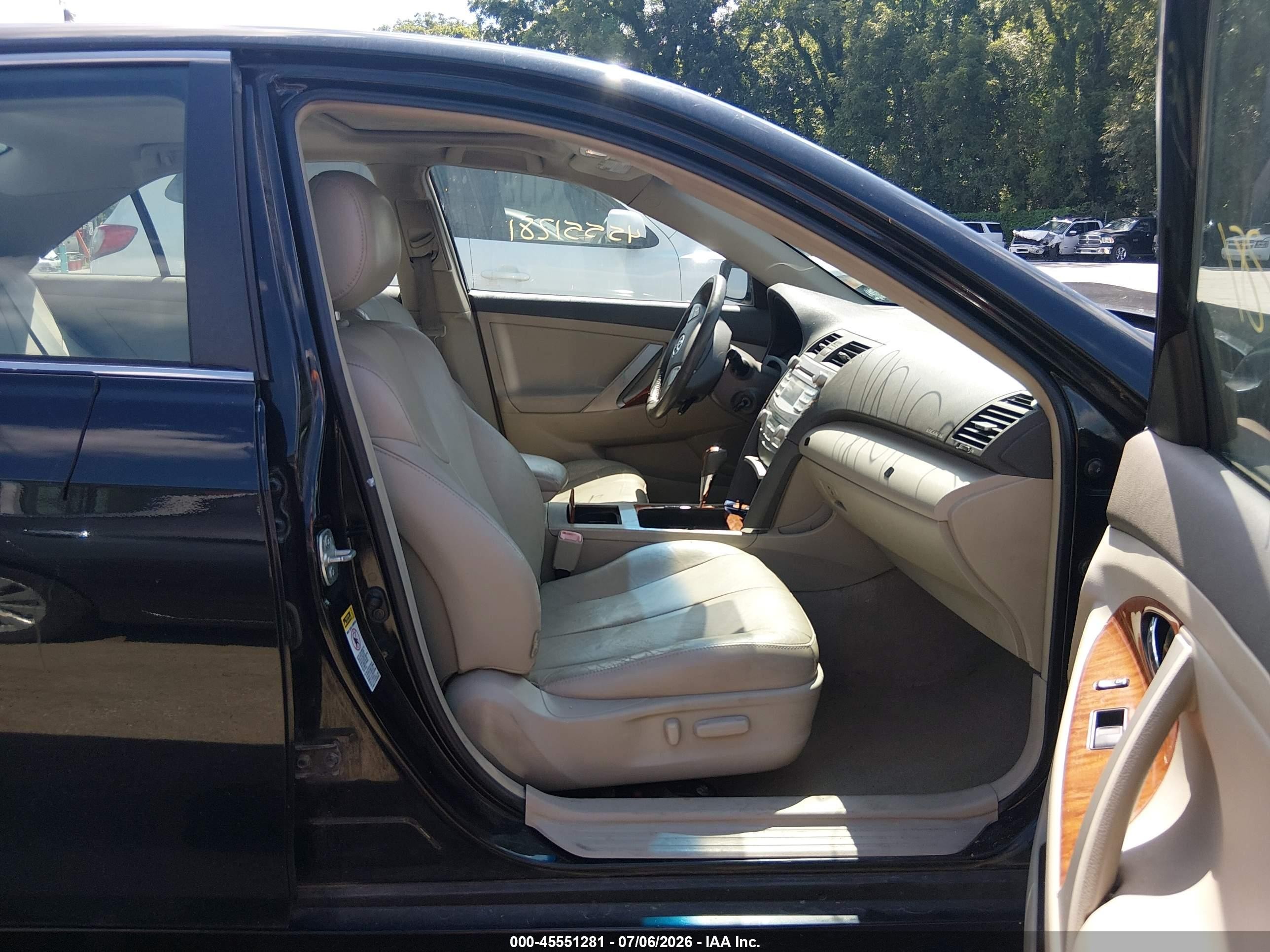 2009 Toyota Camry Xle V6 Black vin: 4T1BK46K59U075653