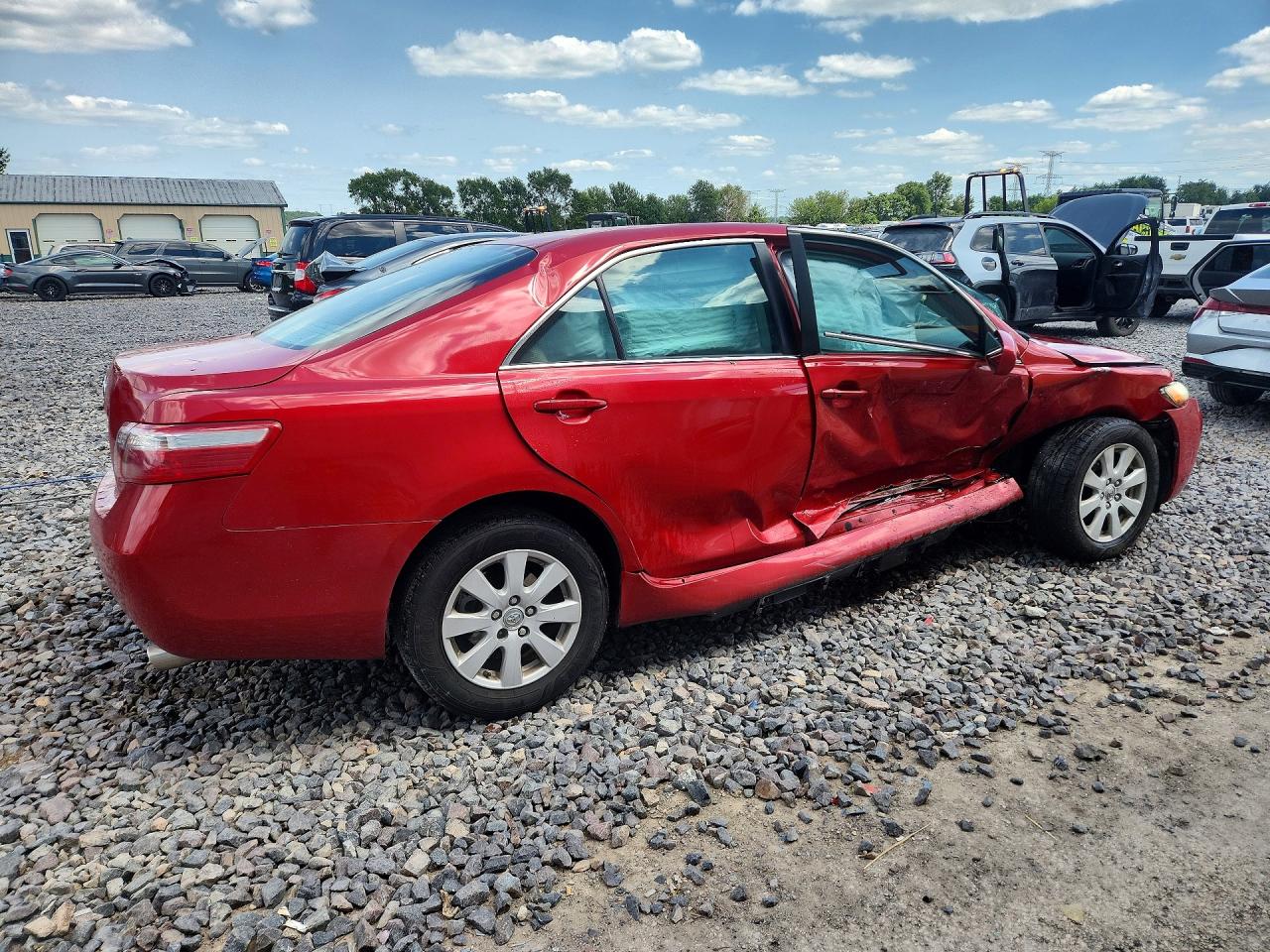 2009 Toyota Camry Xle V6 Red vin: 4T1BK46K59U085695
