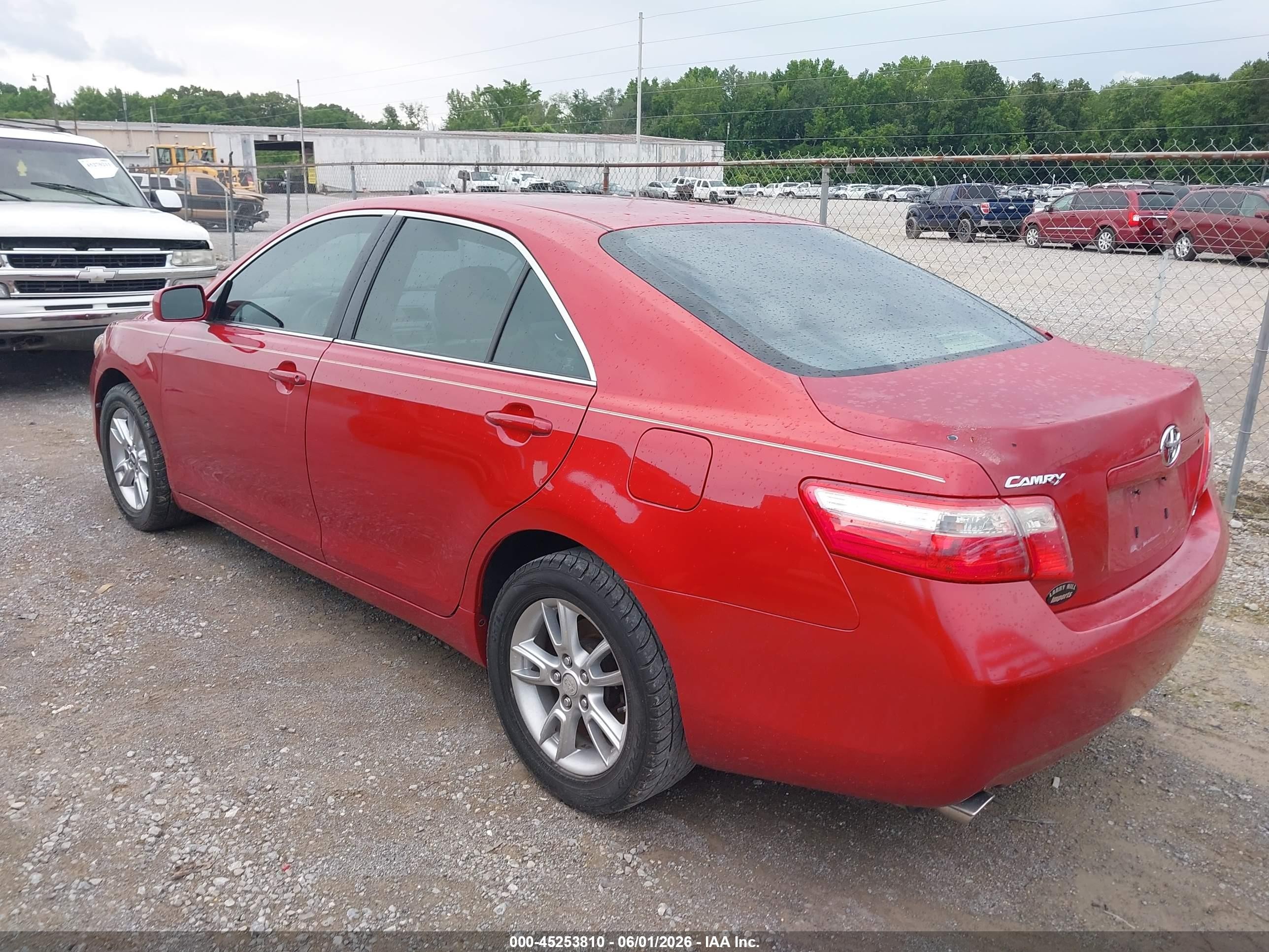 2009 Toyota Camry Le V6 Red vin: 4T1BK46K59U098155