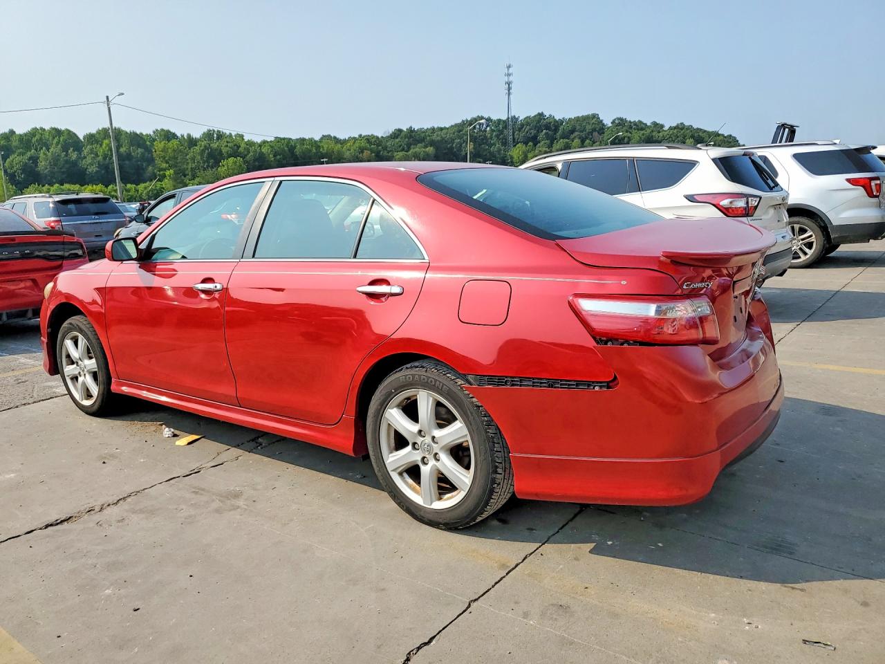 2007 Toyota Camry Se V6 Красный vin: 4T1BK46K67U006824