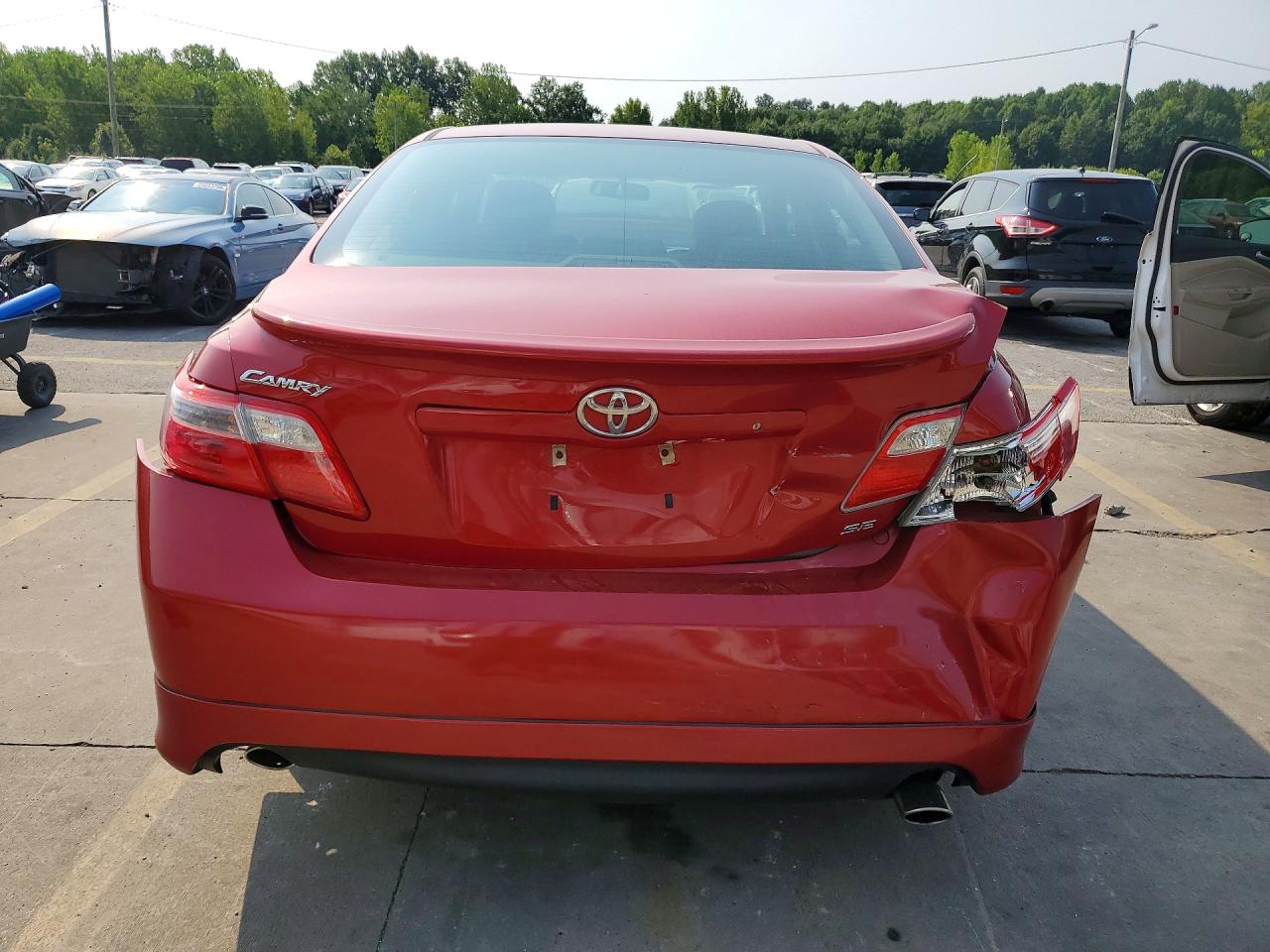 2007 Toyota Camry Se V6 Красный vin: 4T1BK46K67U006824