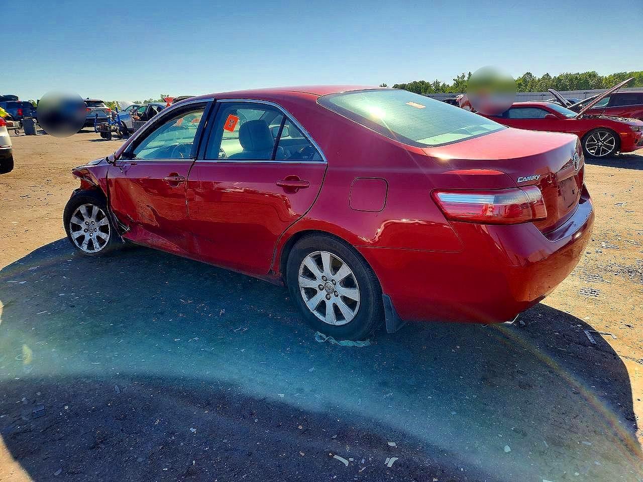 2007 Toyota Camry Le V6 Red vin: 4T1BK46K67U009657