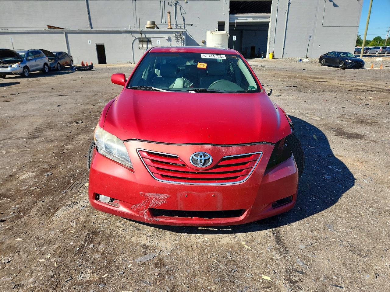 2007 Toyota Camry Le V6 Red vin: 4T1BK46K67U009657