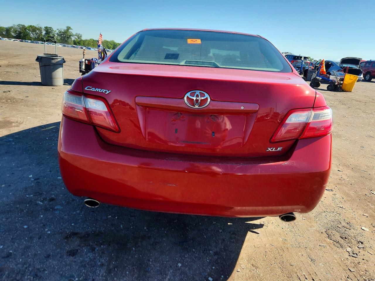 2007 Toyota Camry Le V6 Red vin: 4T1BK46K67U009657