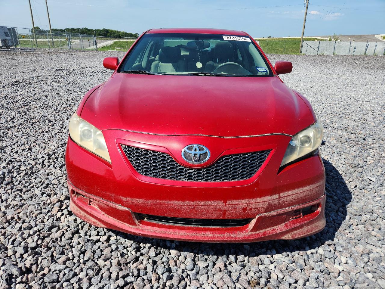 2007 Toyota Camry Se V6 Red vin: 4T1BK46K67U009982