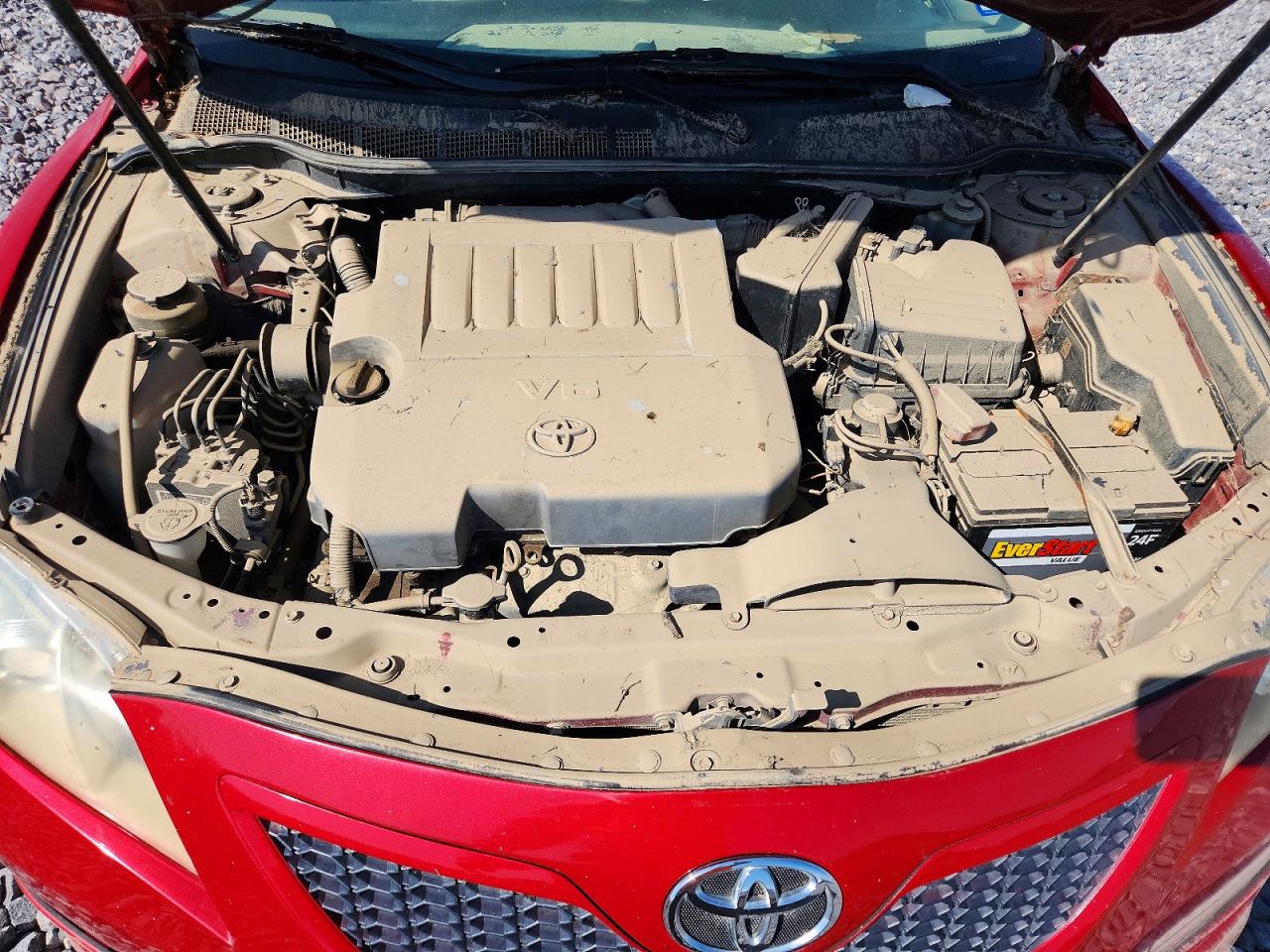 2007 Toyota Camry Se V6 Red vin: 4T1BK46K67U009982