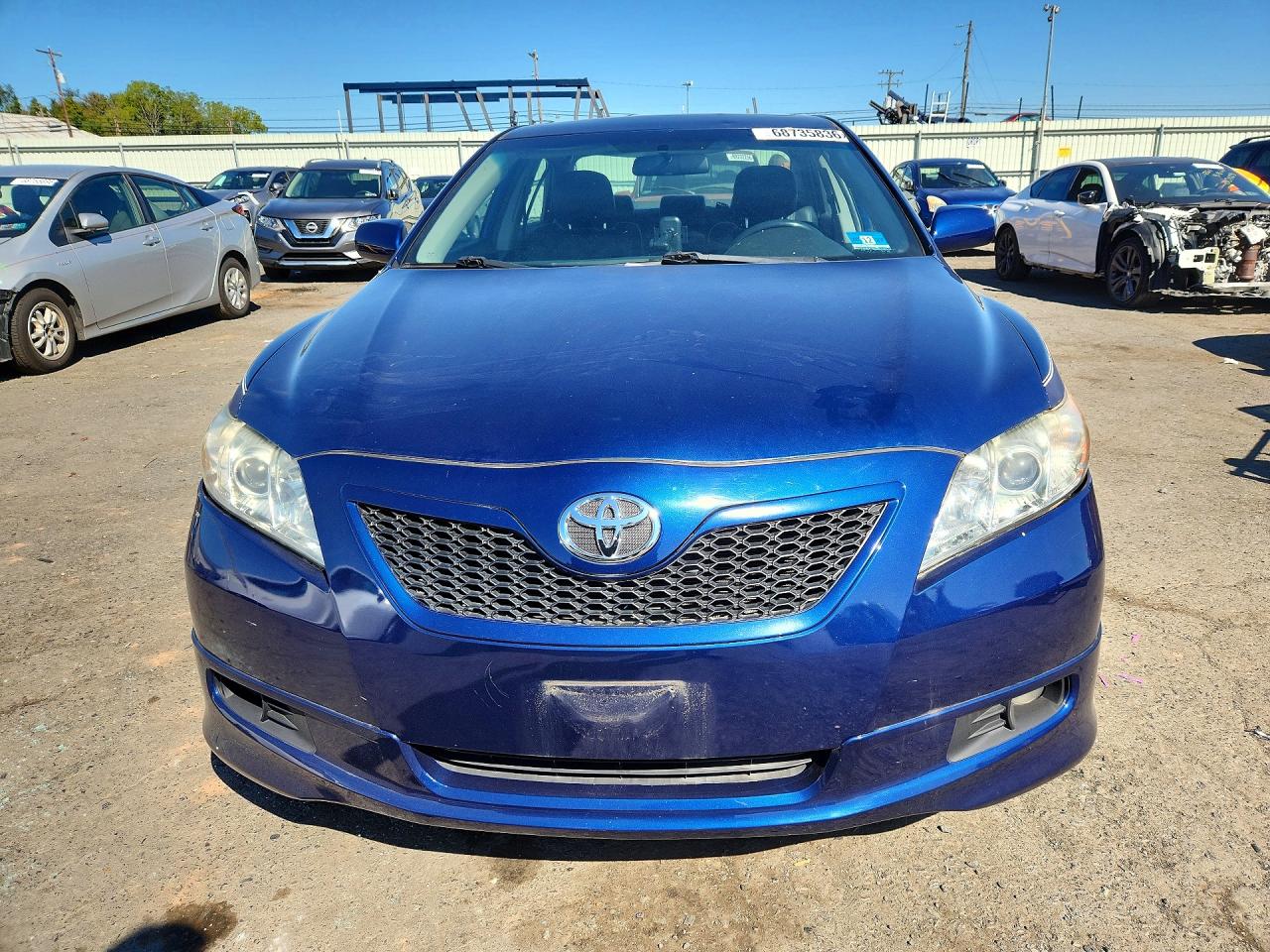 2007 Toyota Camry Se V6 Blue vin: 4T1BK46K67U018844