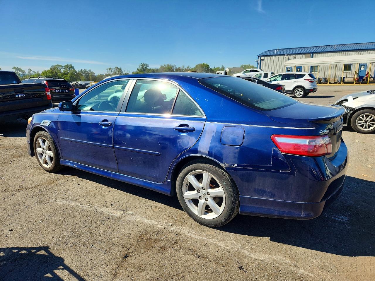2007 Toyota Camry Se V6 Blue vin: 4T1BK46K67U018844