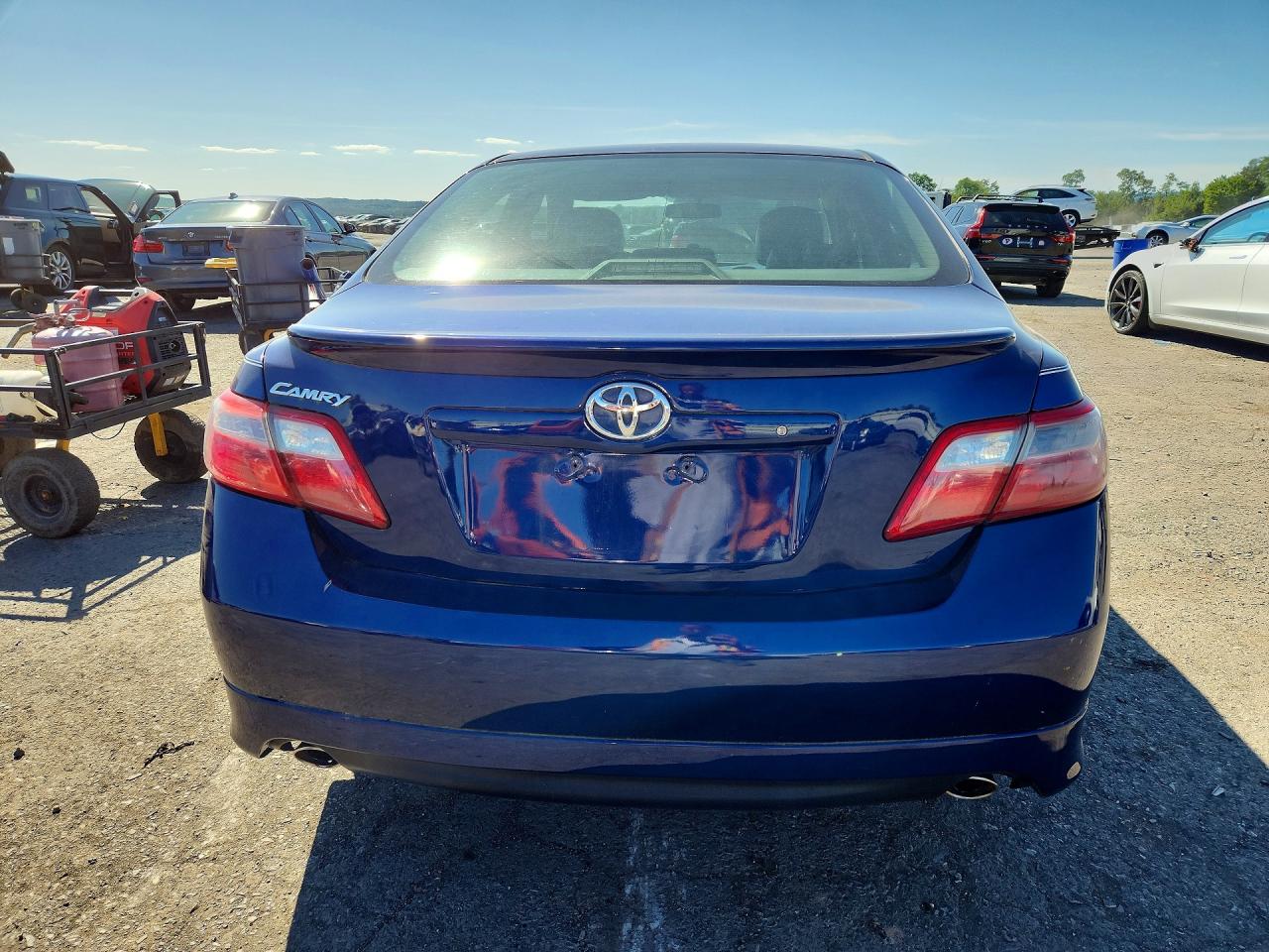 2007 Toyota Camry Se V6 Blue vin: 4T1BK46K67U018844