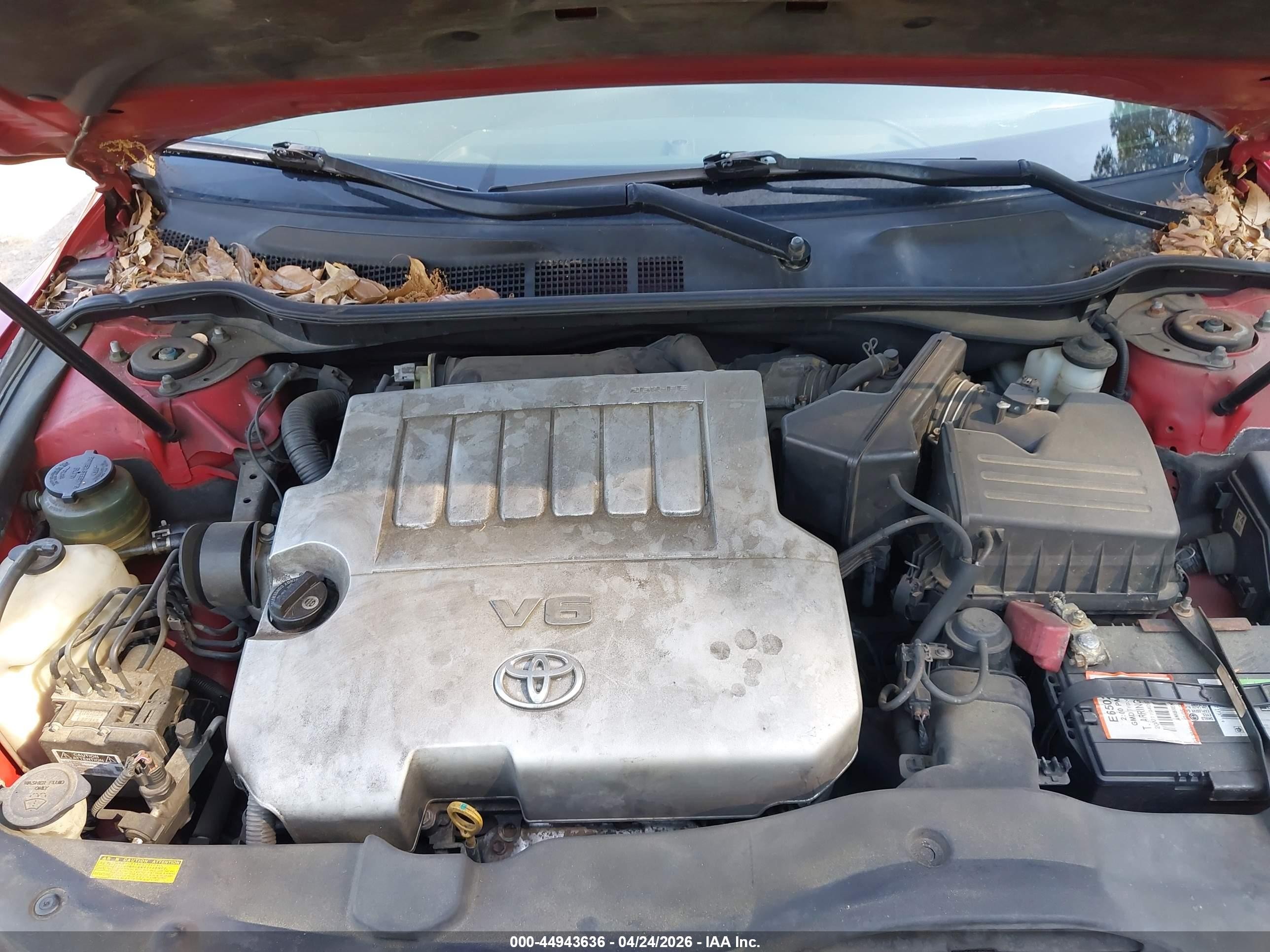2007 Toyota Camry Xle V6 Red vin: 4T1BK46K67U024577