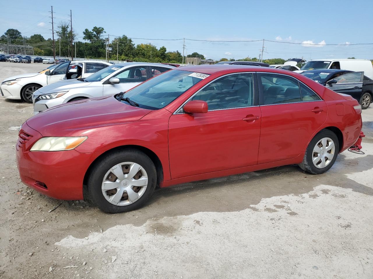 2007 Toyota Camry Le Red vin: 4T1BK46K67U031125