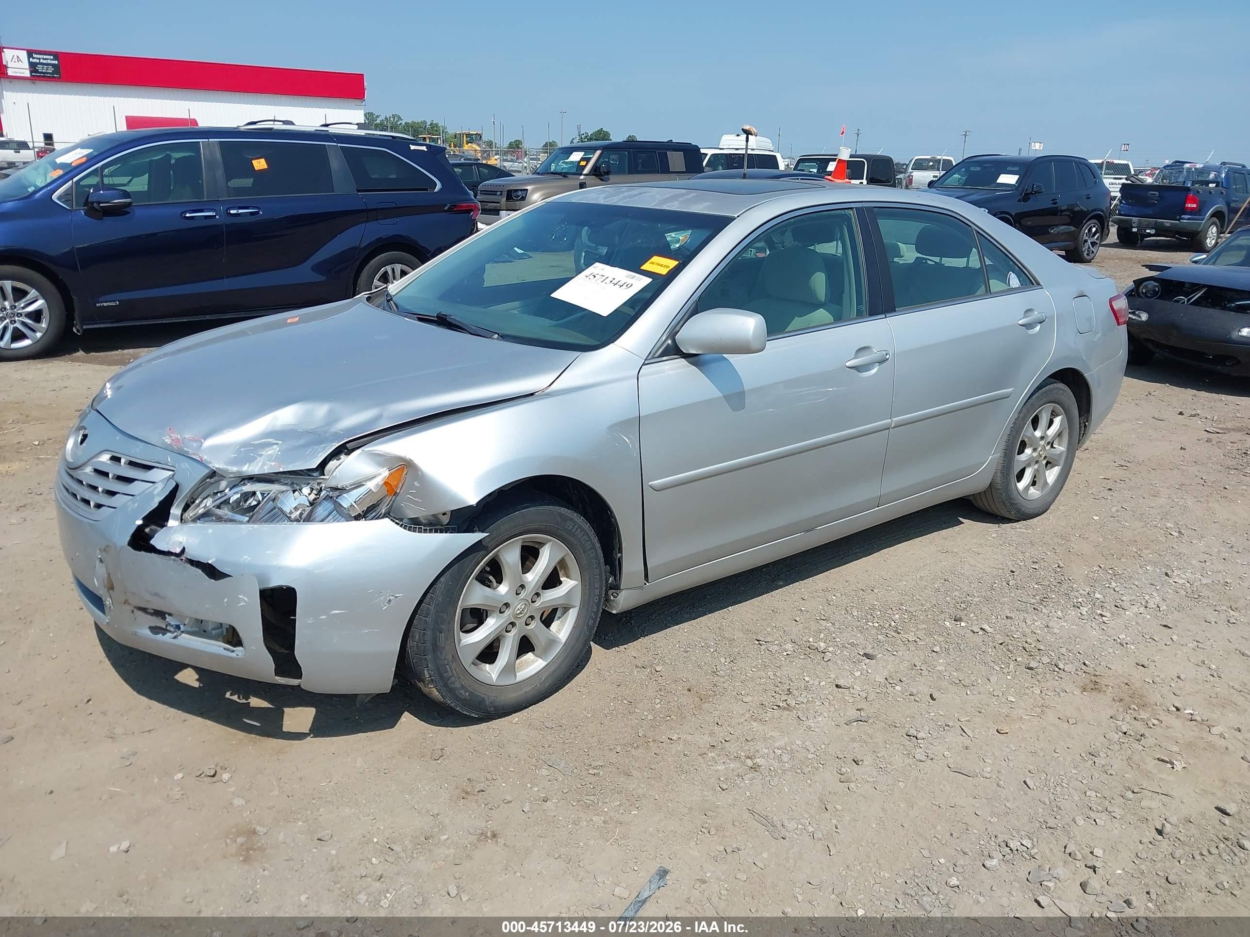 2007 Toyota Camry Le V6 Silver vin: 4T1BK46K67U036664