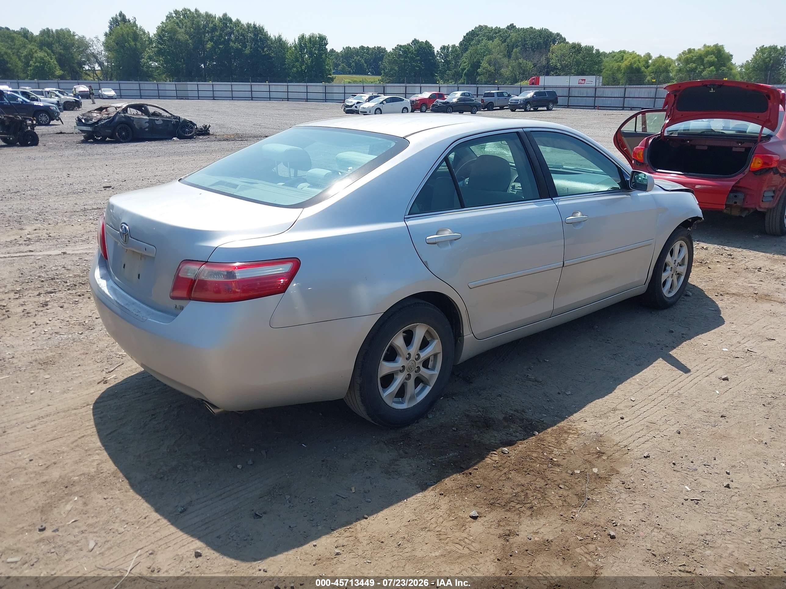 2007 Toyota Camry Le V6 Silver vin: 4T1BK46K67U036664