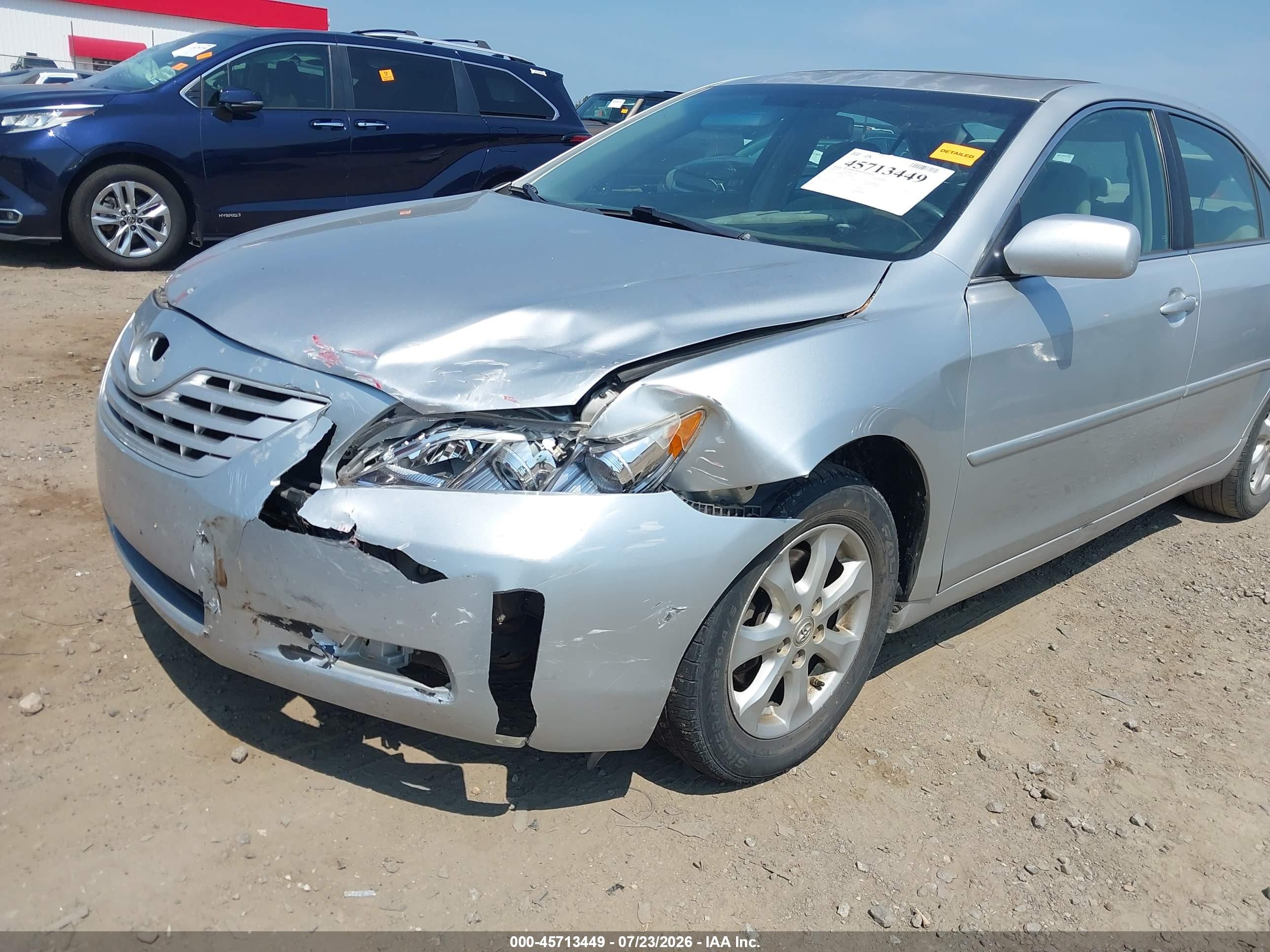 2007 Toyota Camry Le V6 Silver vin: 4T1BK46K67U036664