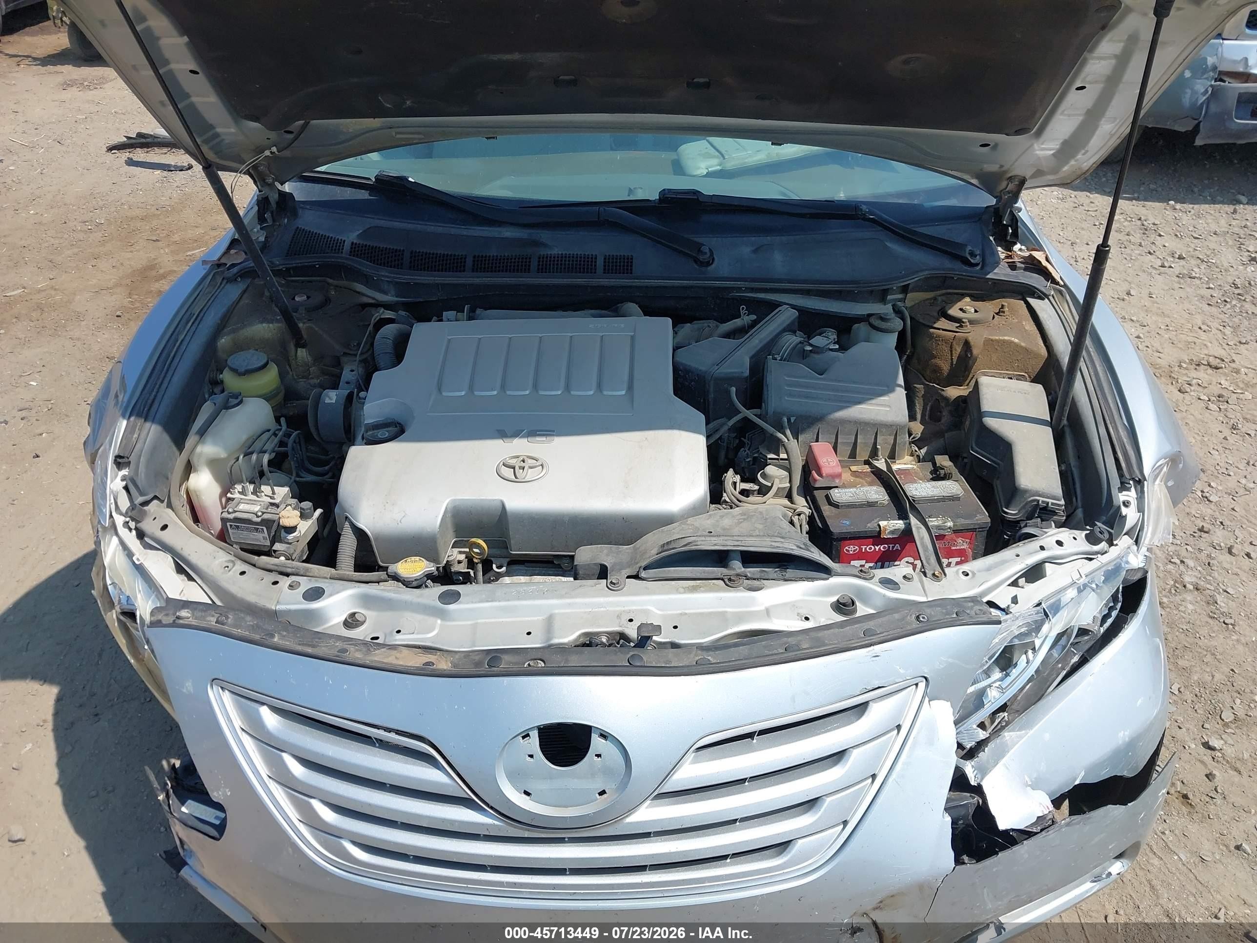 2007 Toyota Camry Le V6 Silver vin: 4T1BK46K67U036664