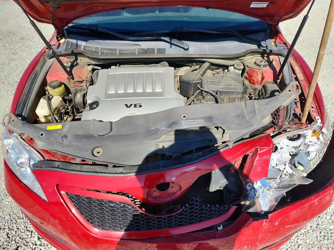 2007 Toyota Camry Se V6 Red vin: 4T1BK46K67U044120