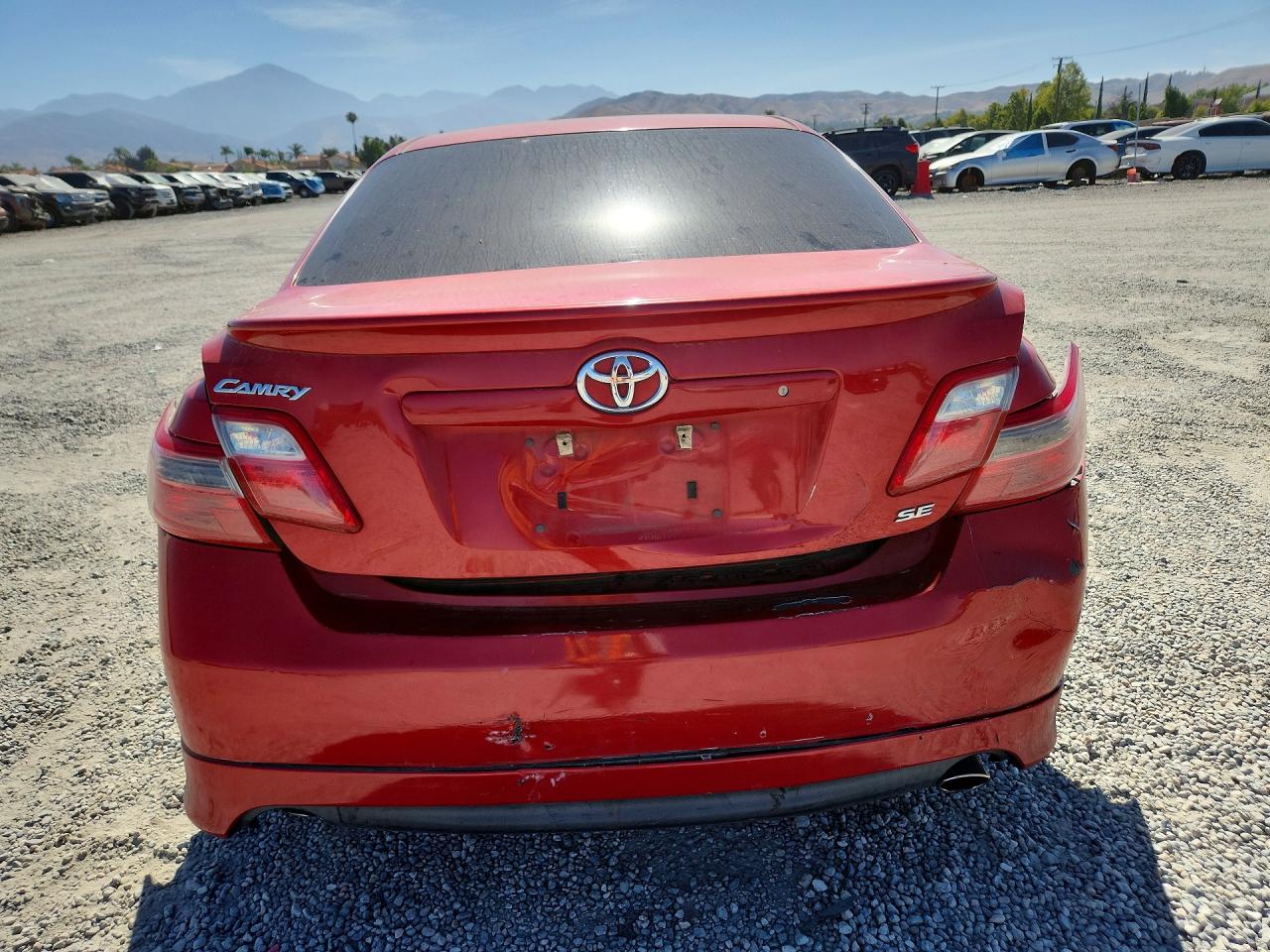 2007 Toyota Camry Se V6 Red vin: 4T1BK46K67U044120
