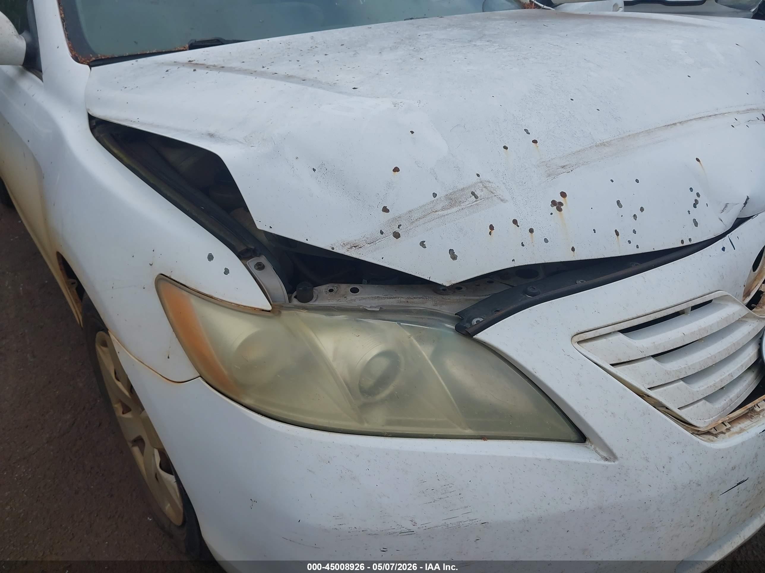 2007 Toyota Camry Le V6 White vin: 4T1BK46K67U503100