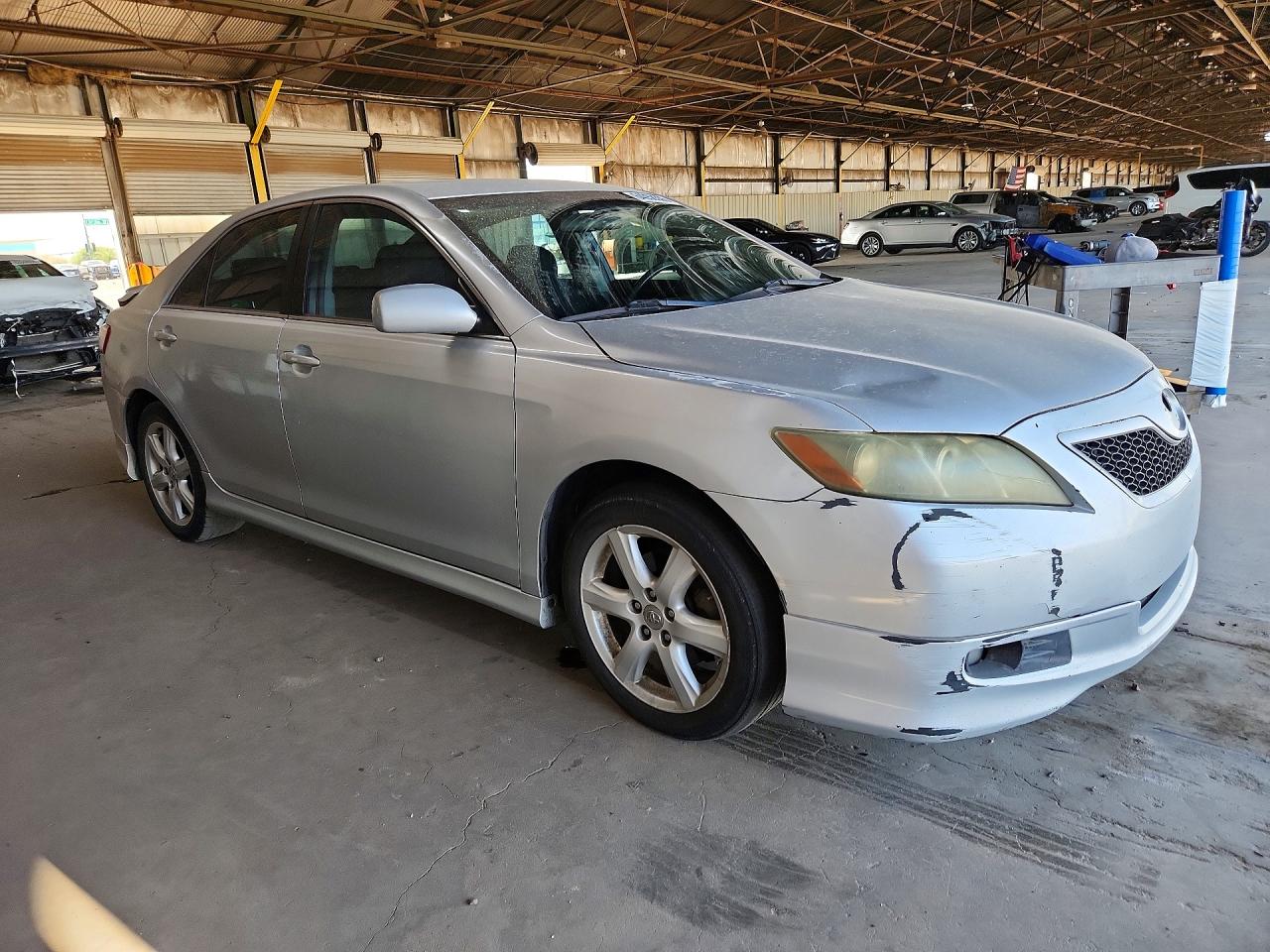 2007 Toyota Camry Se V6 Silver vin: 4T1BK46K67U508023