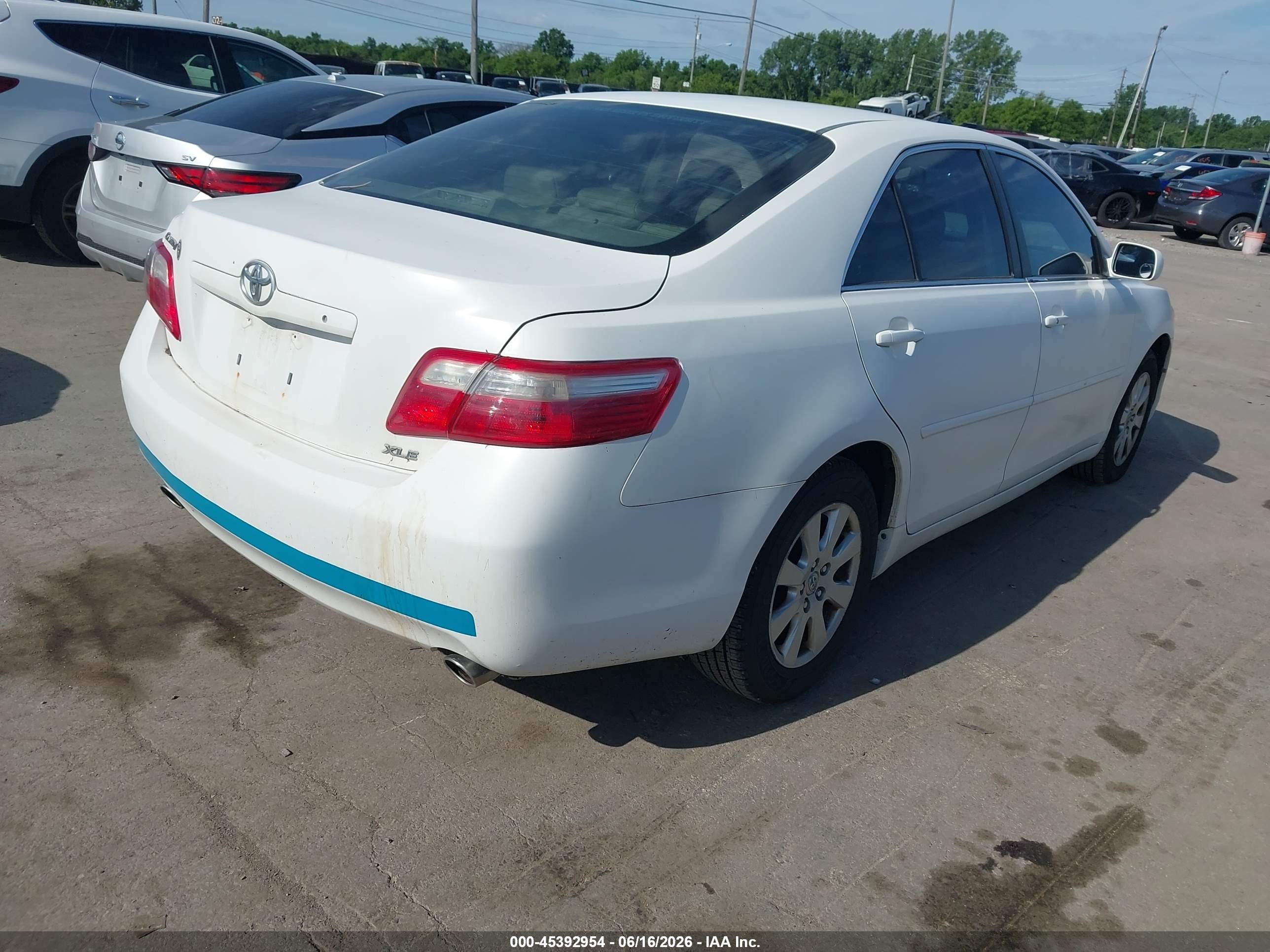 2007 Toyota Camry Xle V6 White vin: 4T1BK46K67U508524