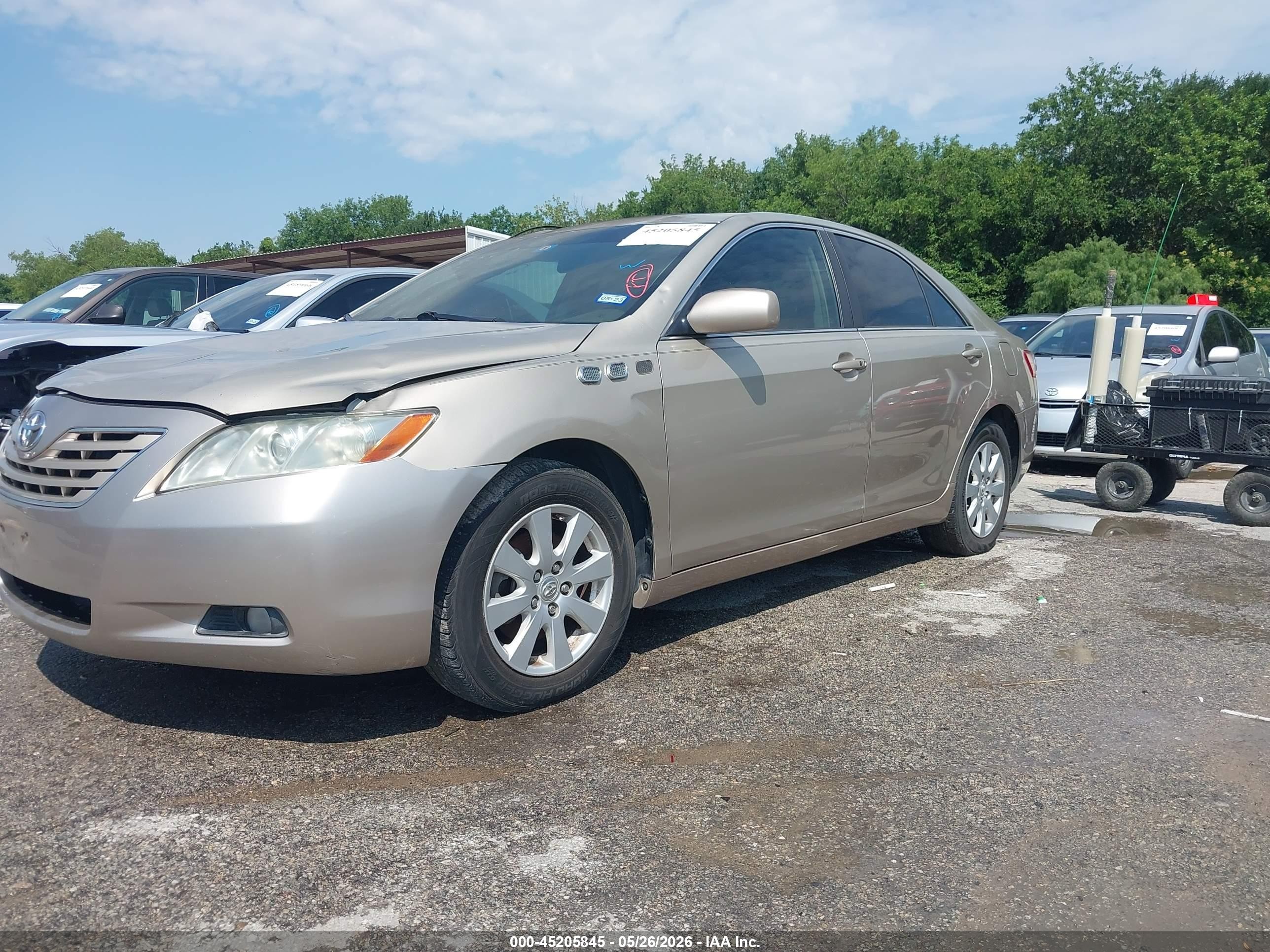 2007 Toyota Camry Xle V6 Beige vin: 4T1BK46K67U534847